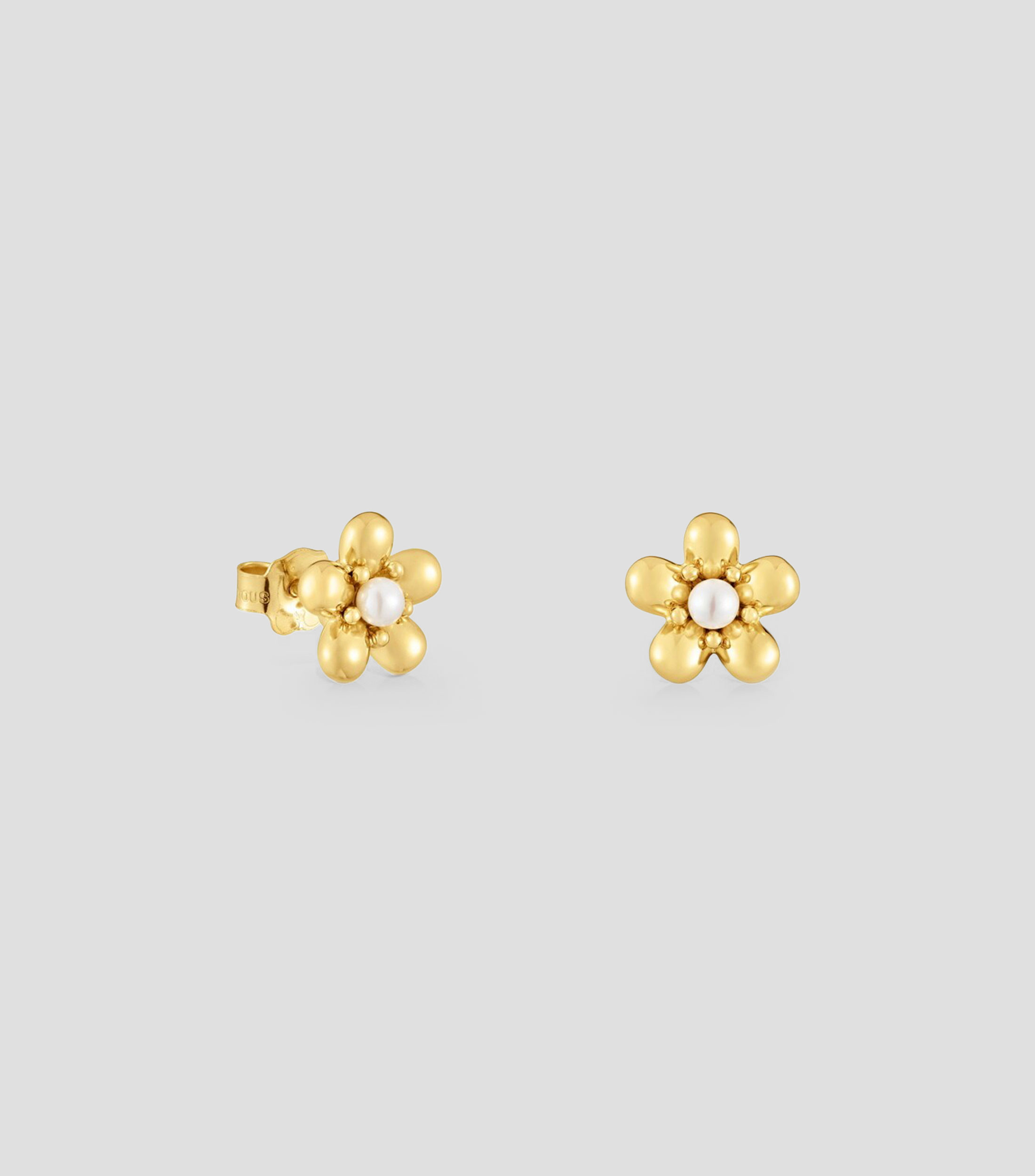 Aretes en oro con perlas cultivadas Mujer