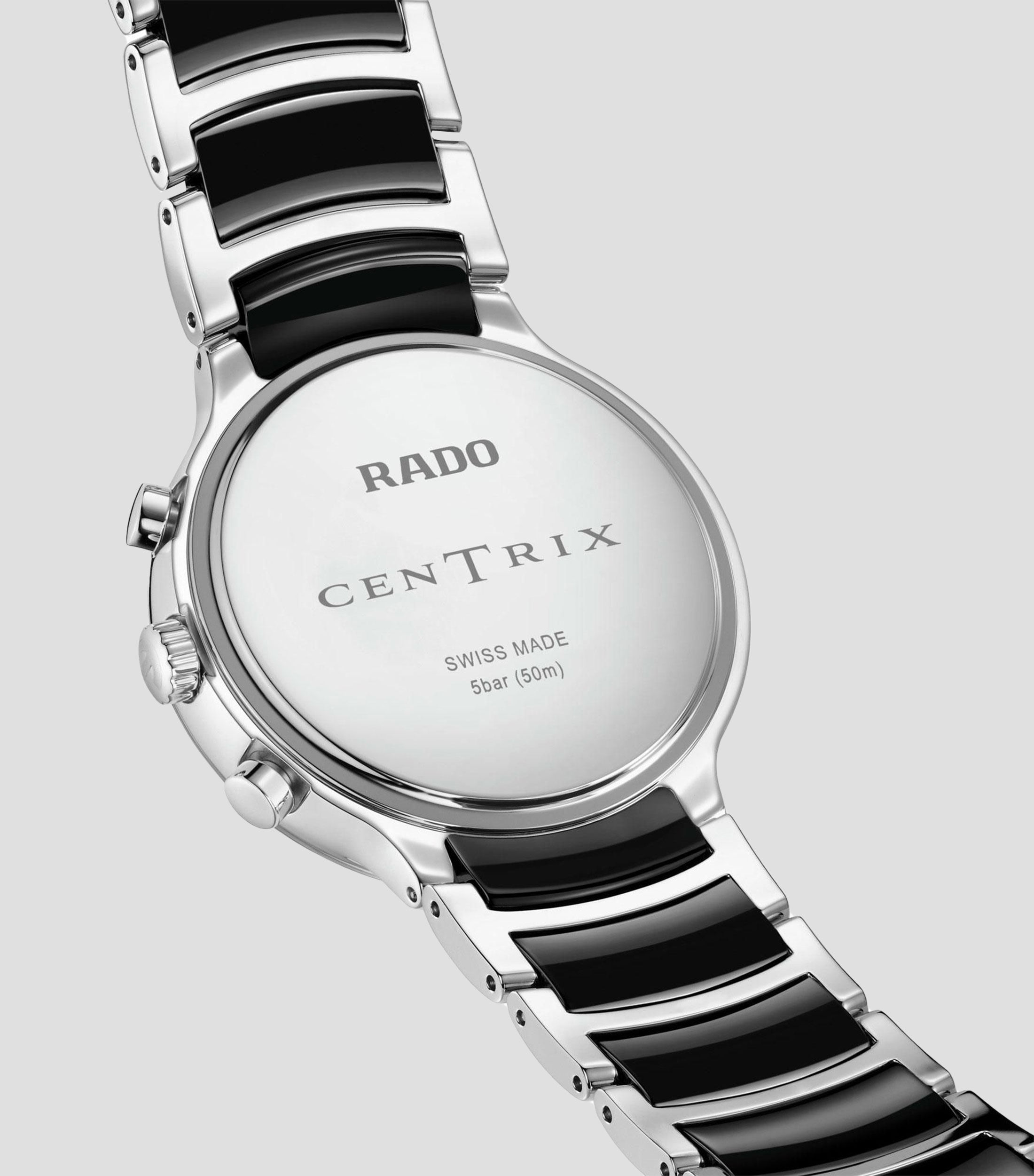Reloj para hombre Centrix Chronograph Casual Plateado, Negro