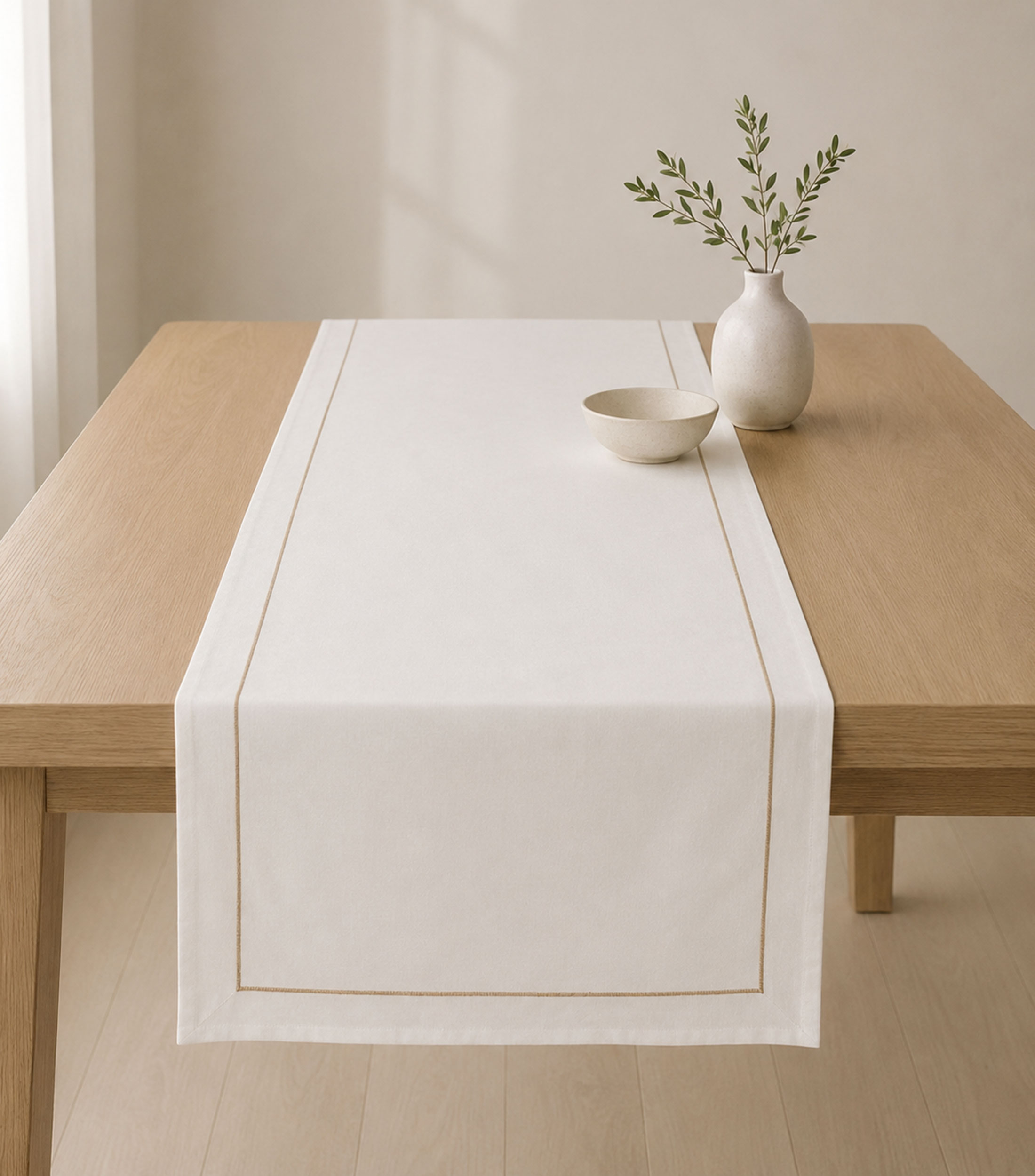 Camino de mesa Rolinho rectangular
