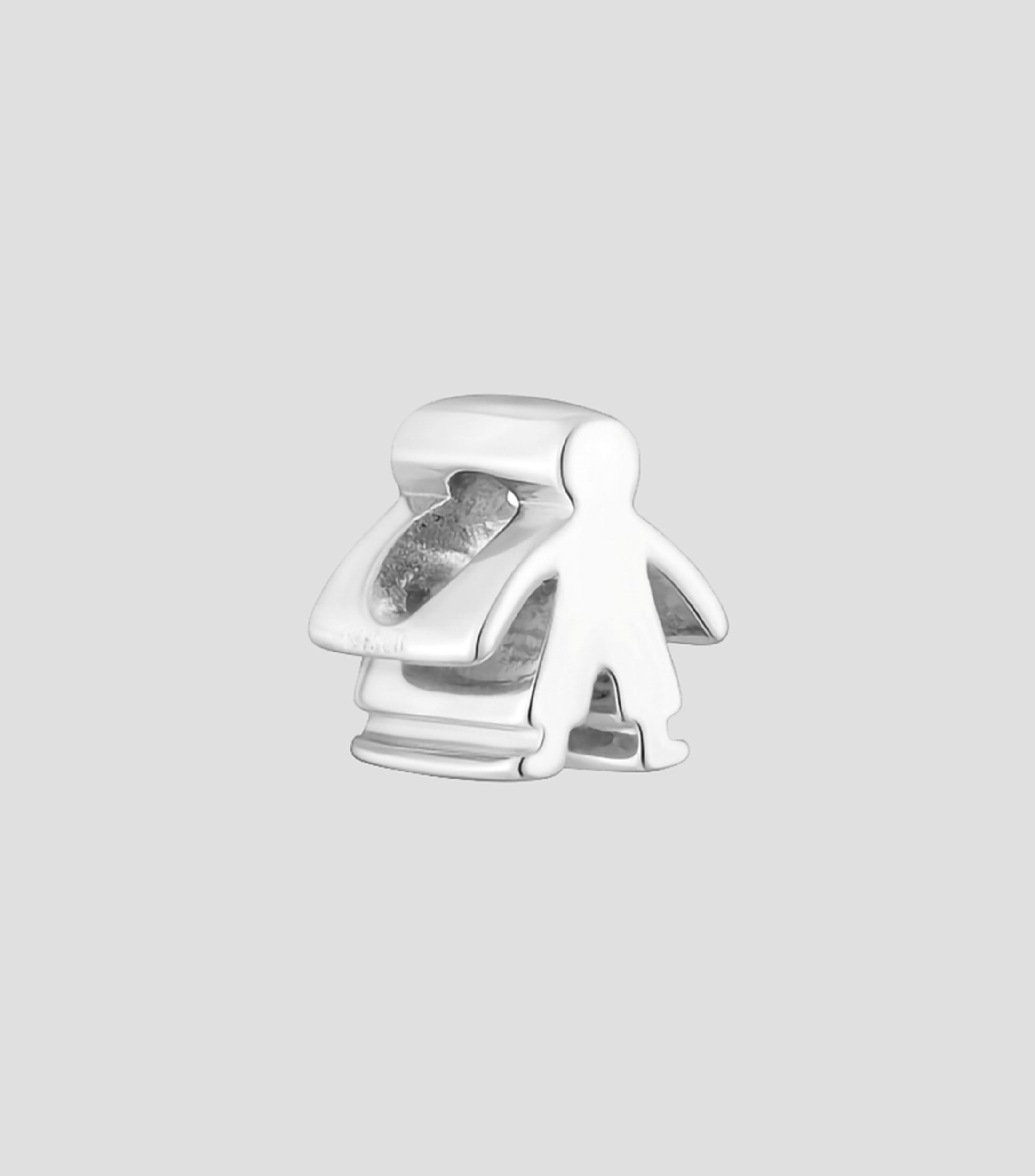 Charm en plata silueta de un nino Mujer