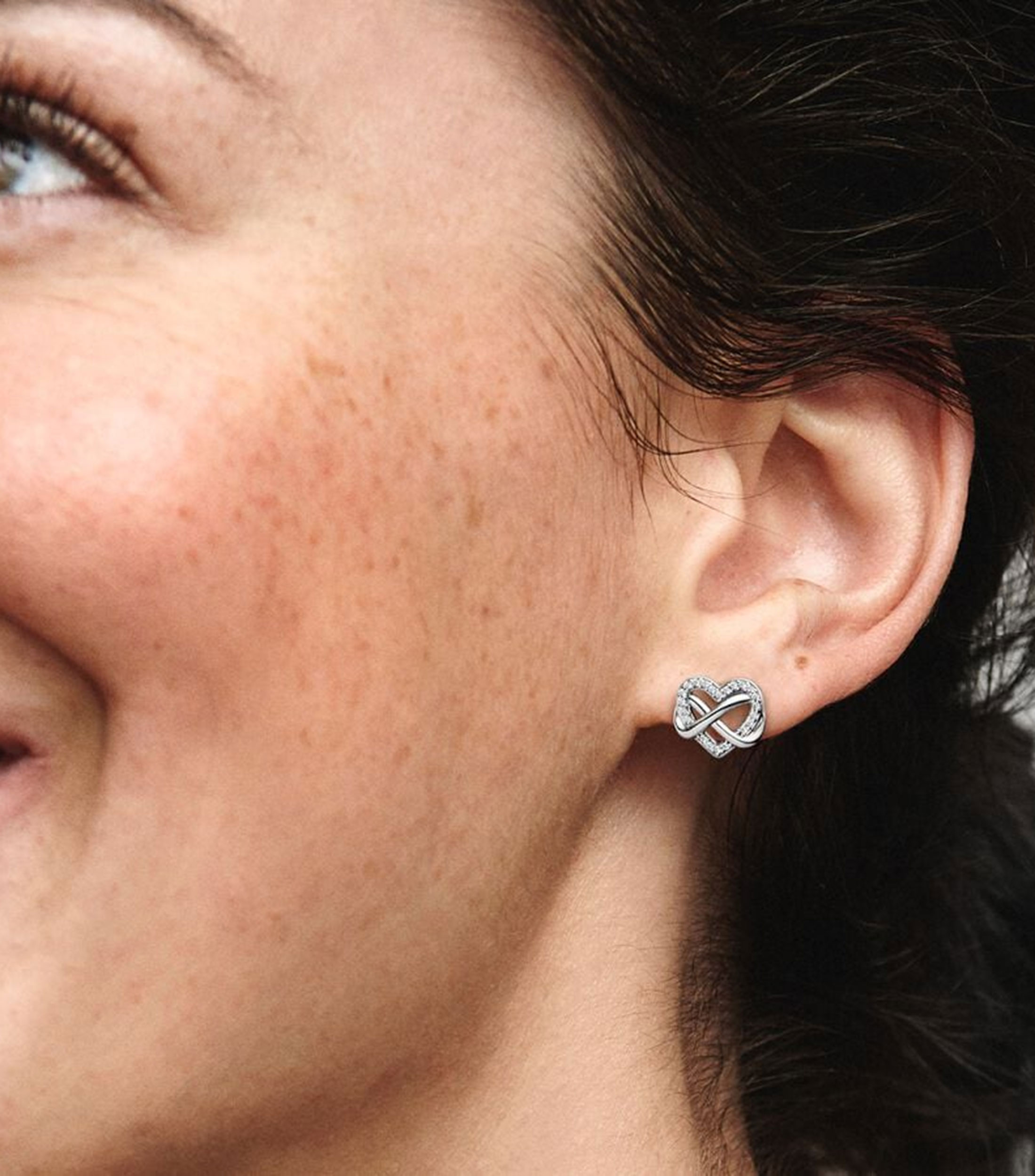 Aretes en plata .925 corazón Mujer