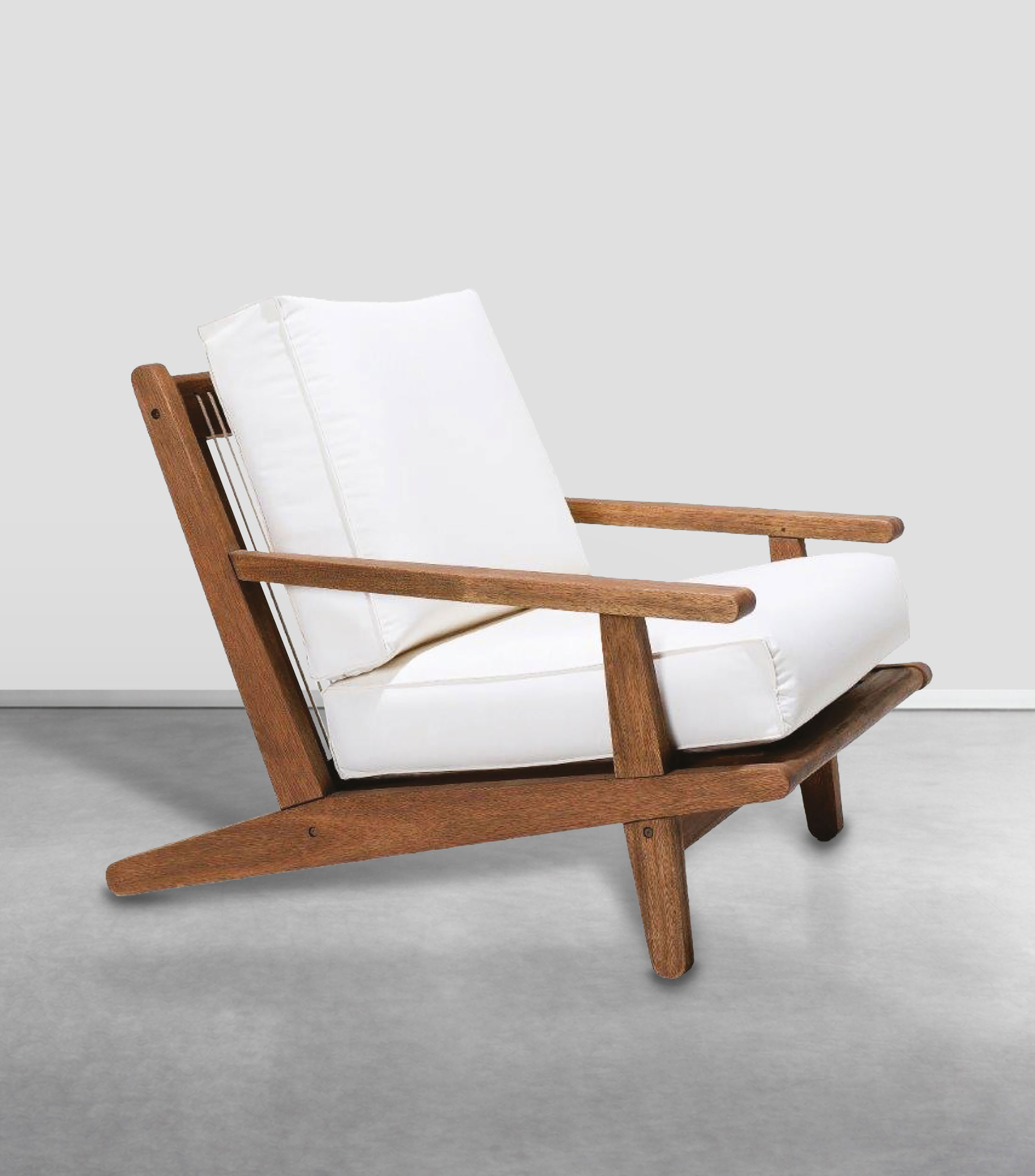 Sillón individual para exterior Maiorca en madera