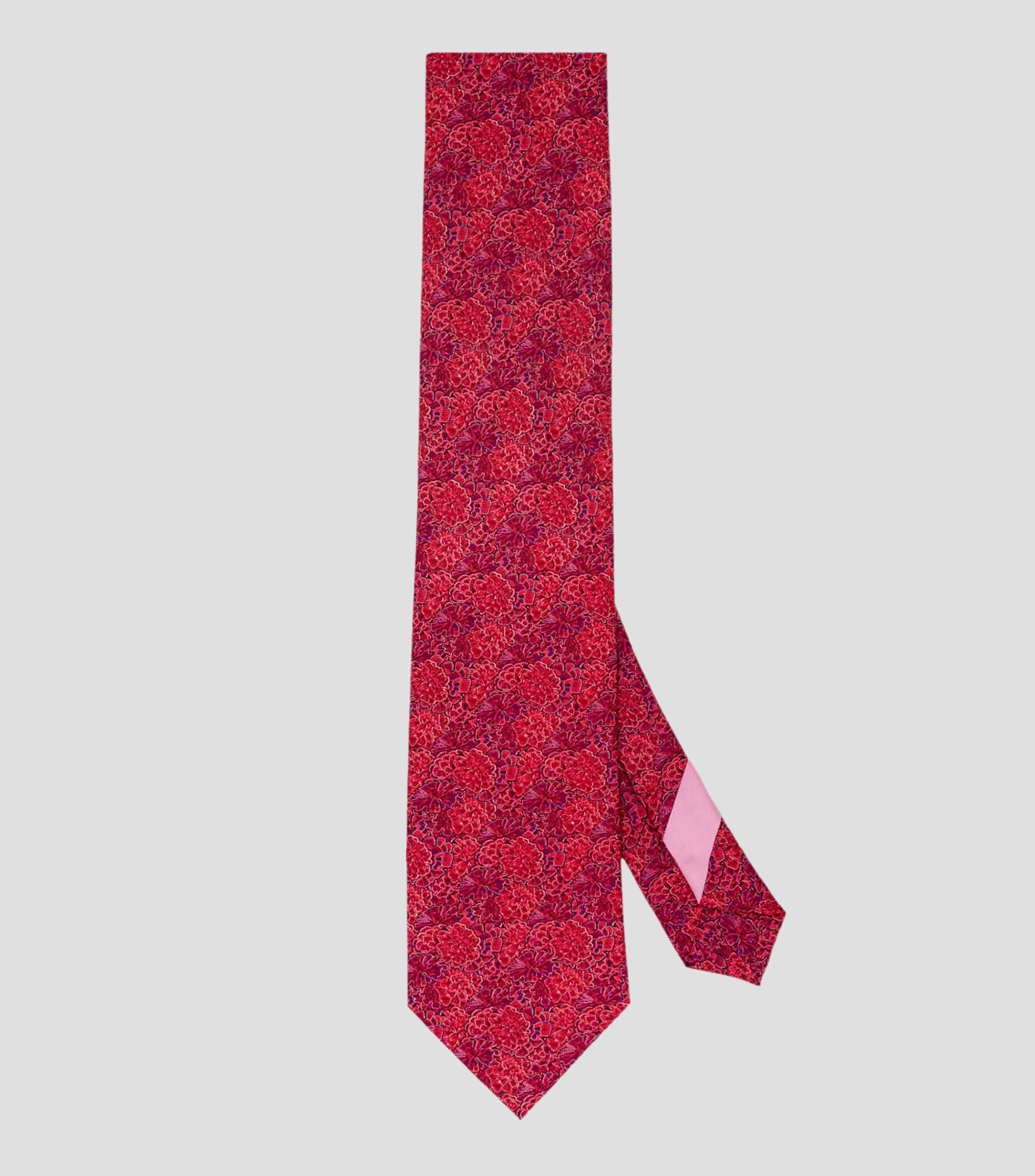 Corbata ancha de seda estampada