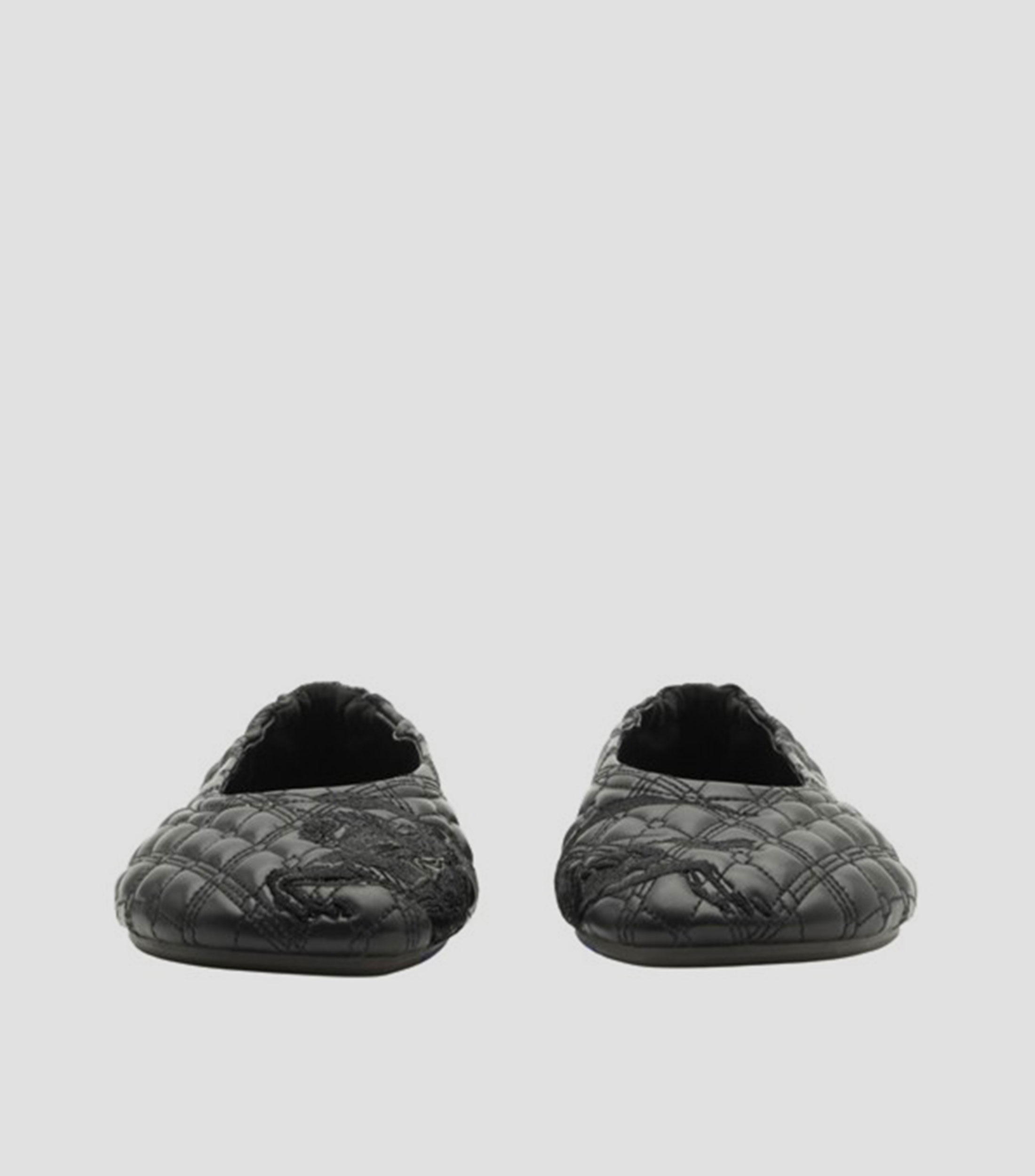 Flats Sadler en piel capitonado Mujer