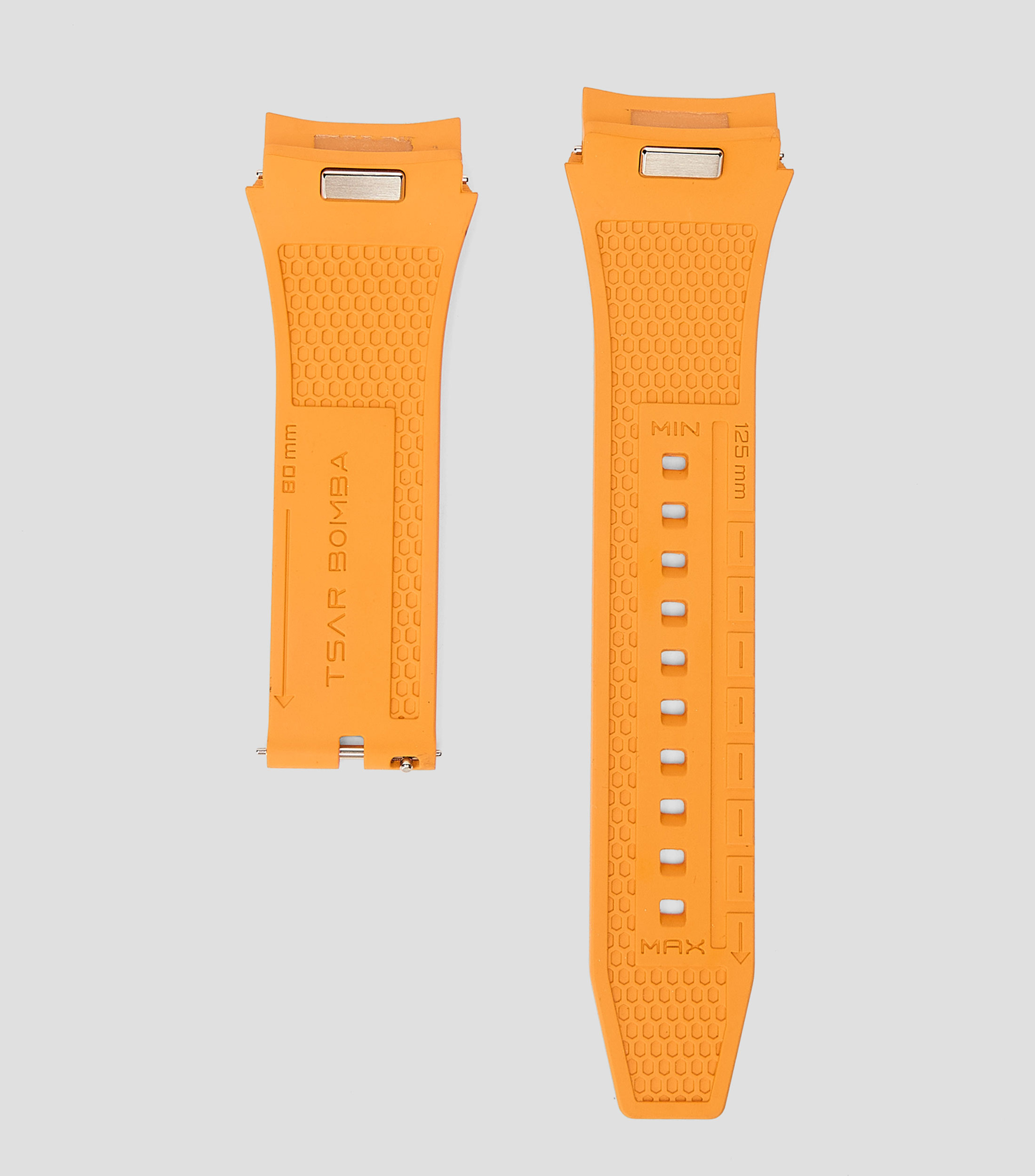Extensible para reloj Dark Matter en caucho naranja