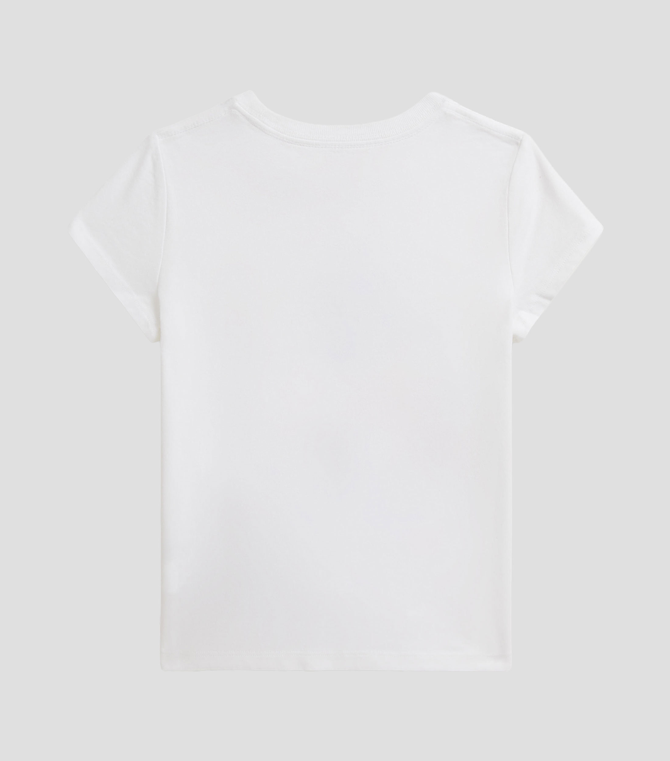 Playera cuello redondo manga corta estampada Niña