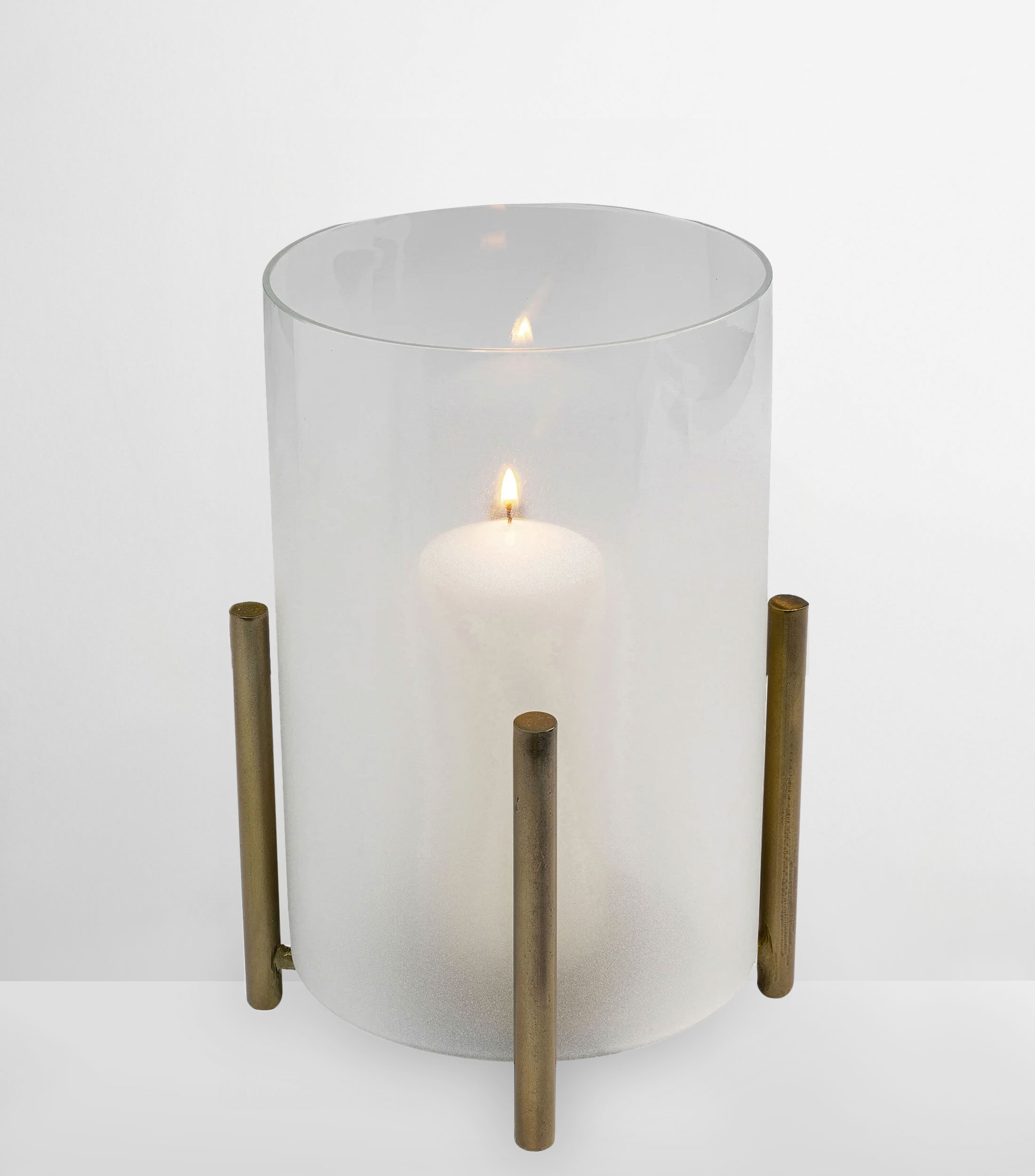 Portavela Pillar Steam en vidrio
