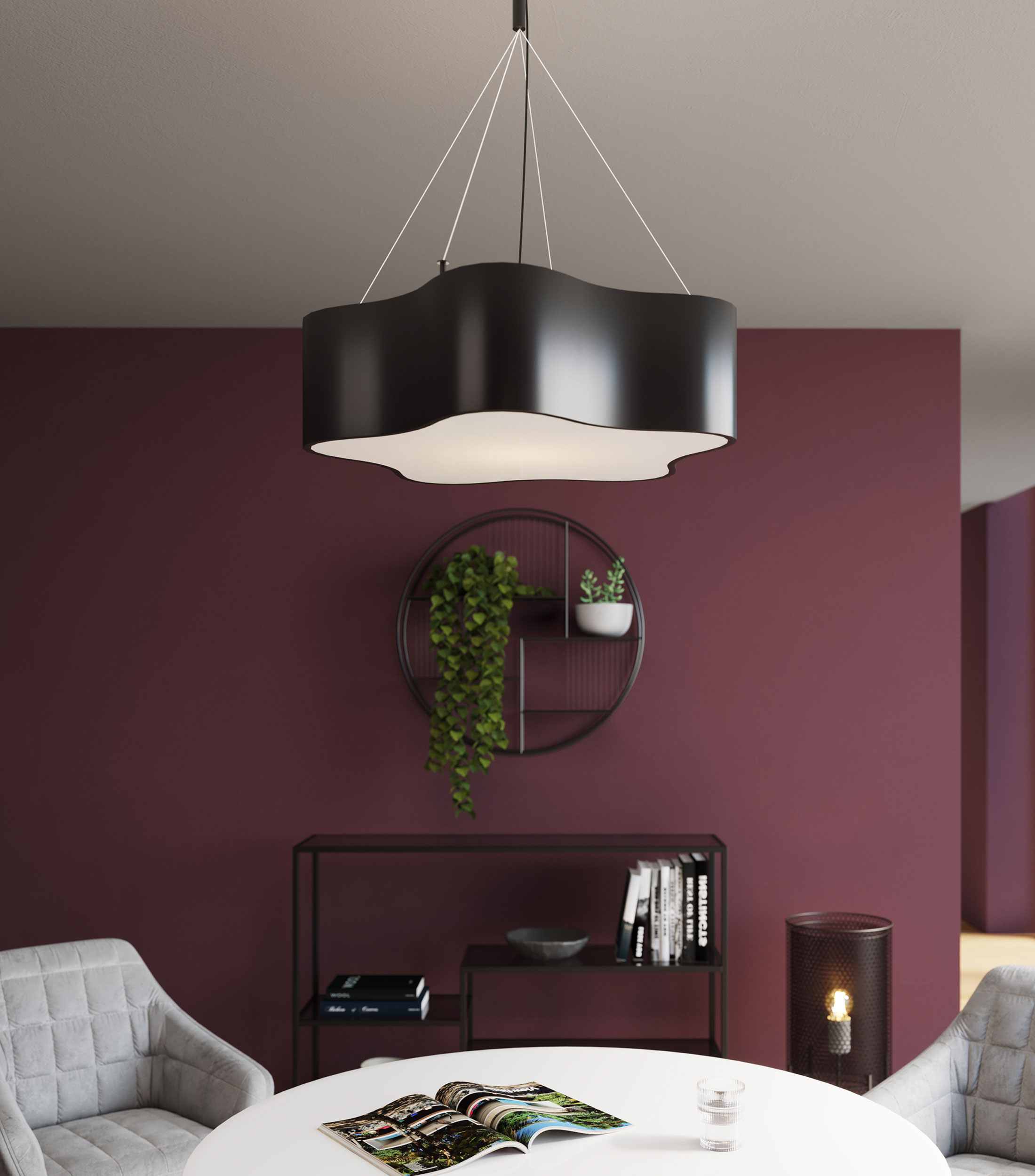 LAMPARA CLOUD NEGRO