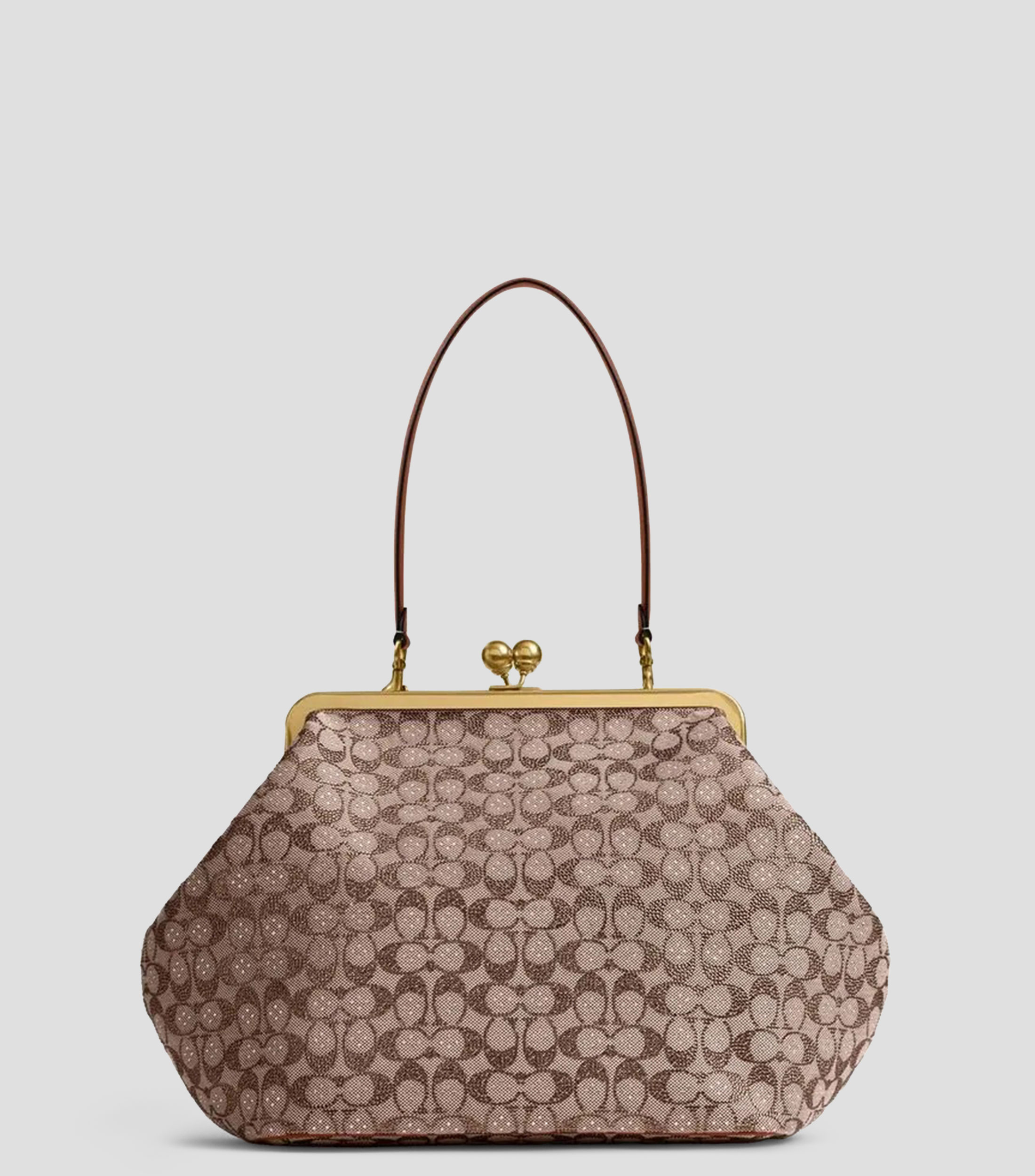 Bolsa Shoulder en piel Kisslock Frame Mujer
