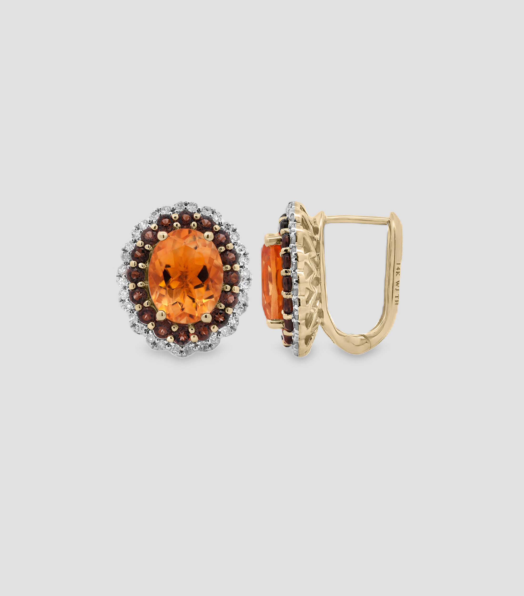 Aretes en Oro de 14 Kilates Mujer