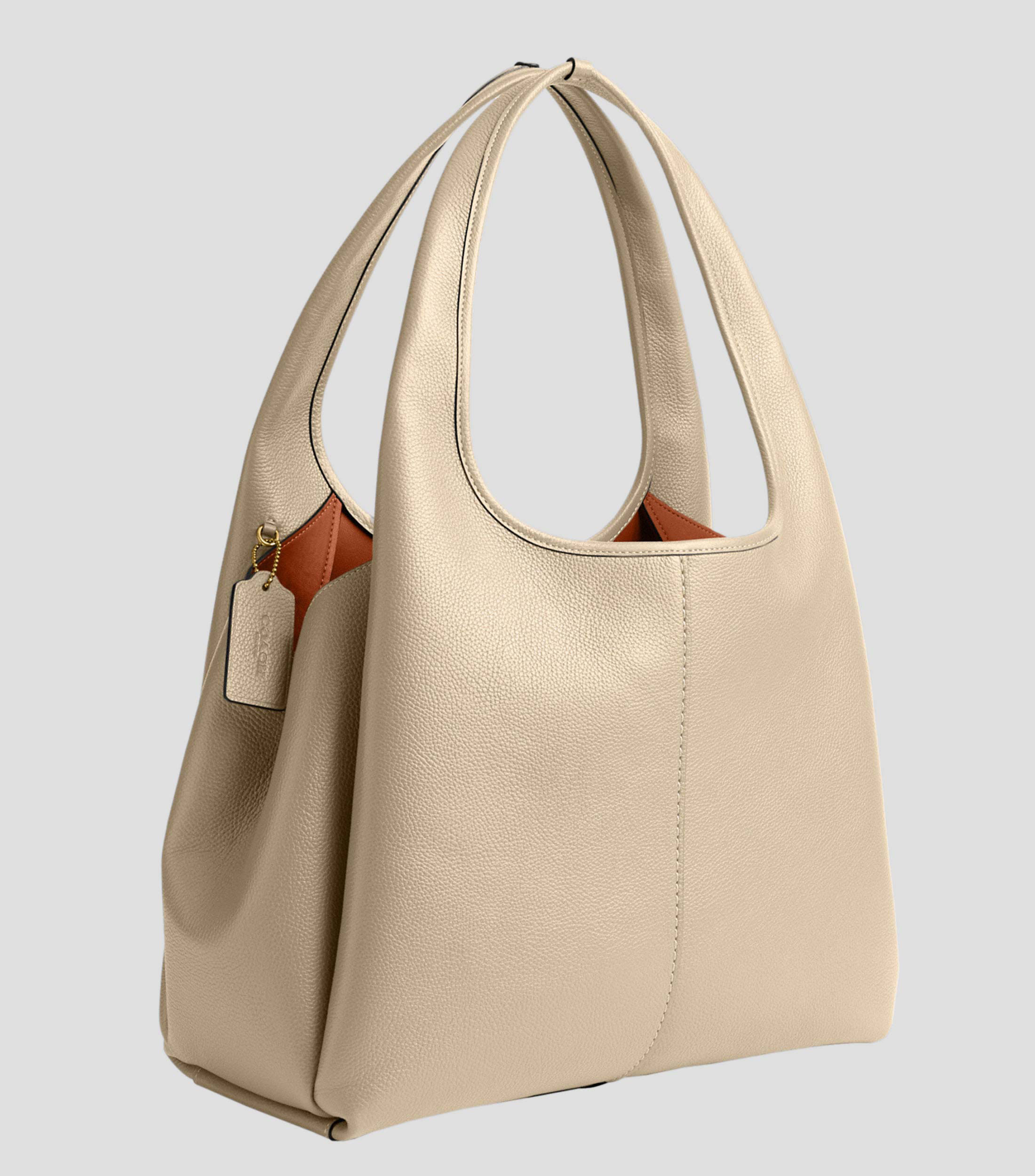 Bolsa shoulder en piel texturizada Mujer