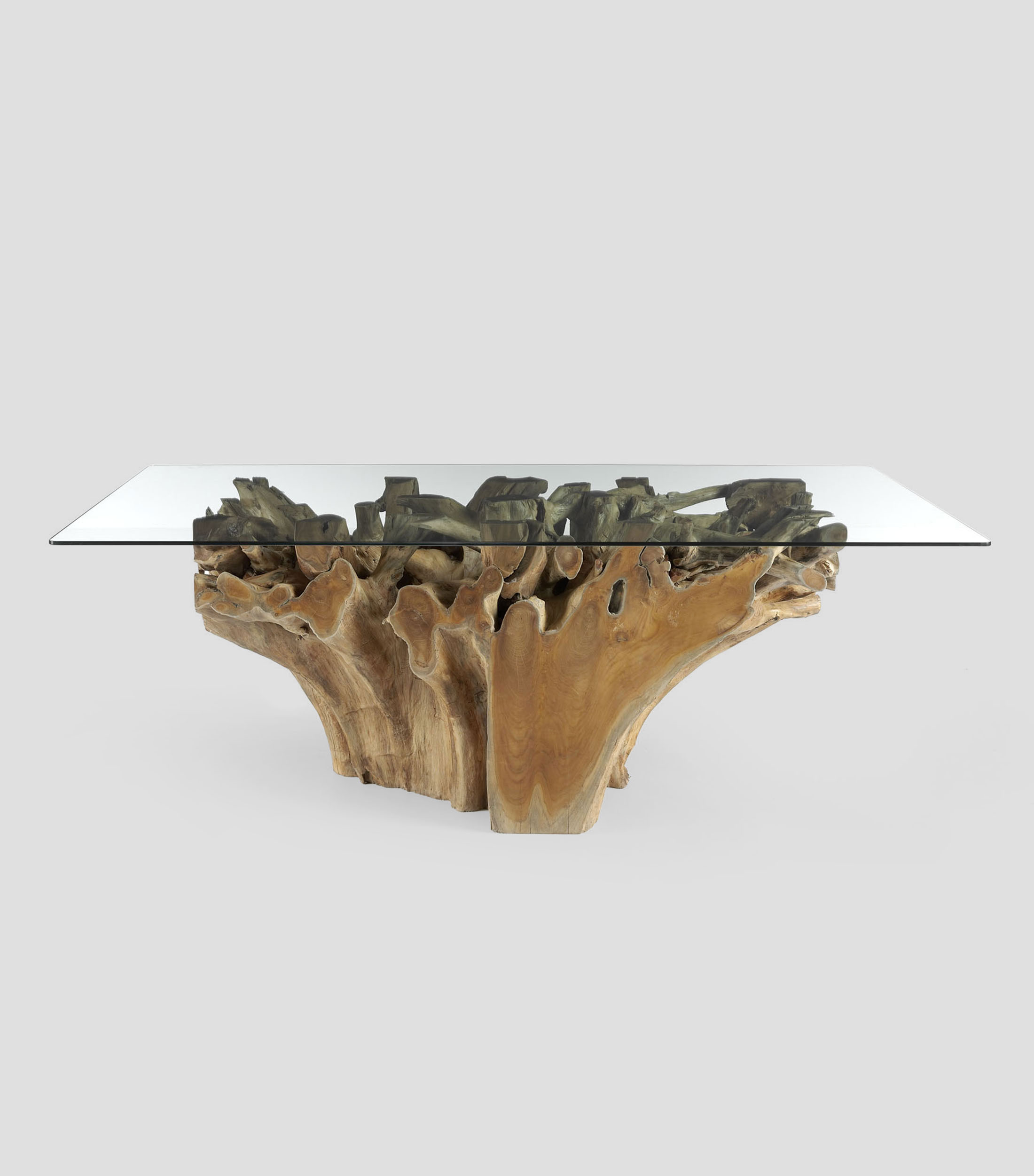Mesa de Comedor Naga en madera de teka natural