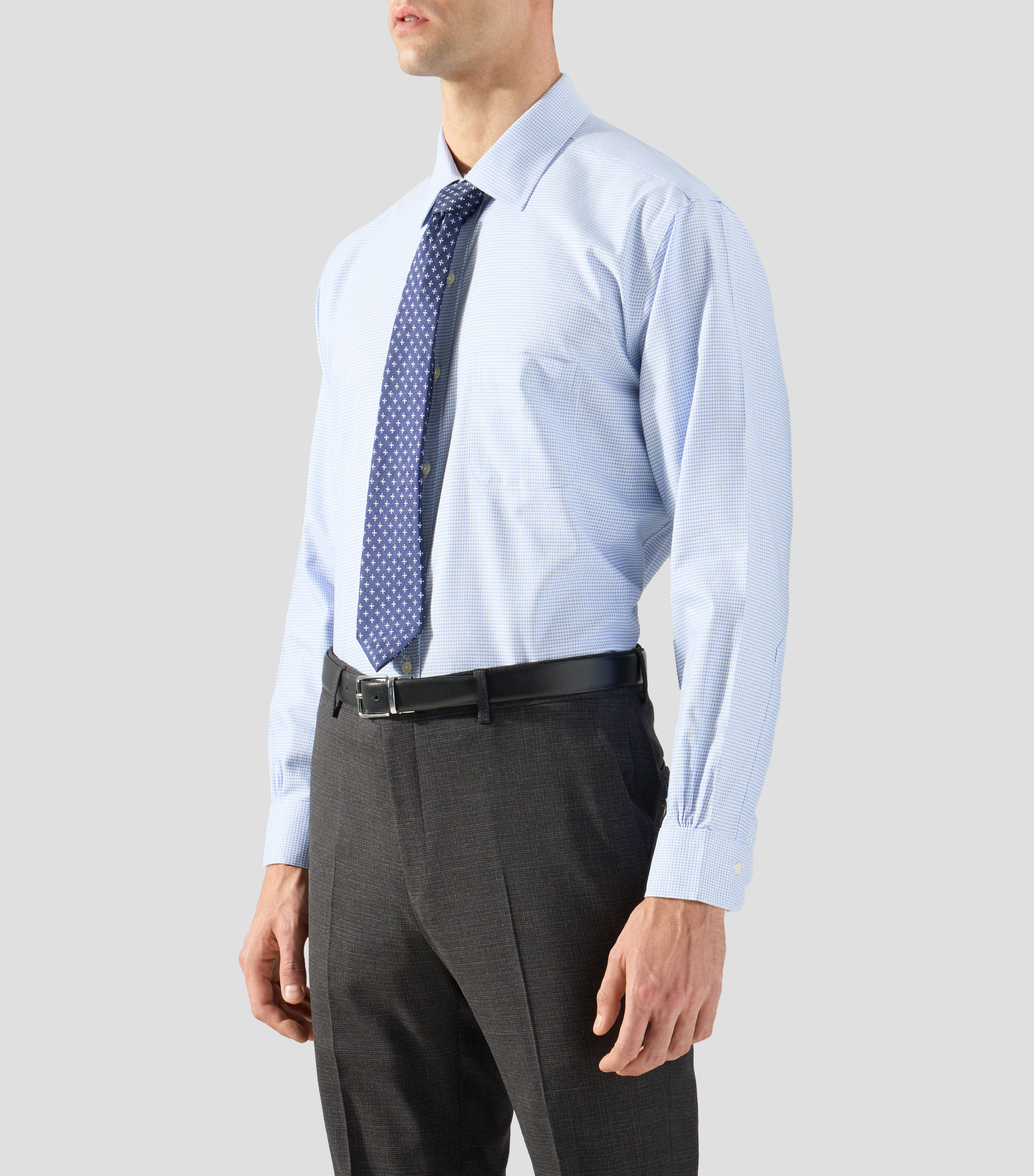 Camisa estampada manga larga Hombre