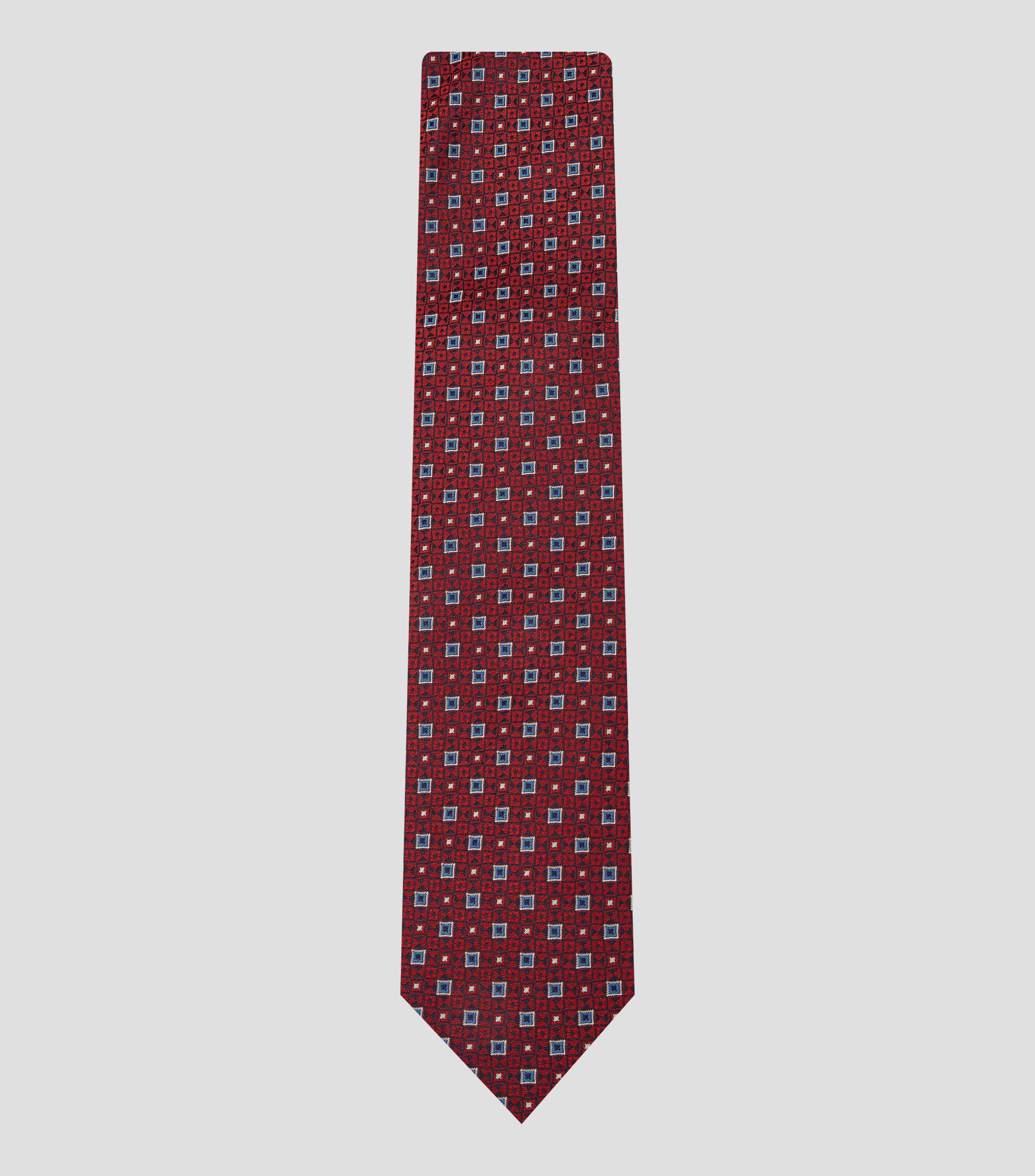 Corbata ancha en seda multidiseño estampado