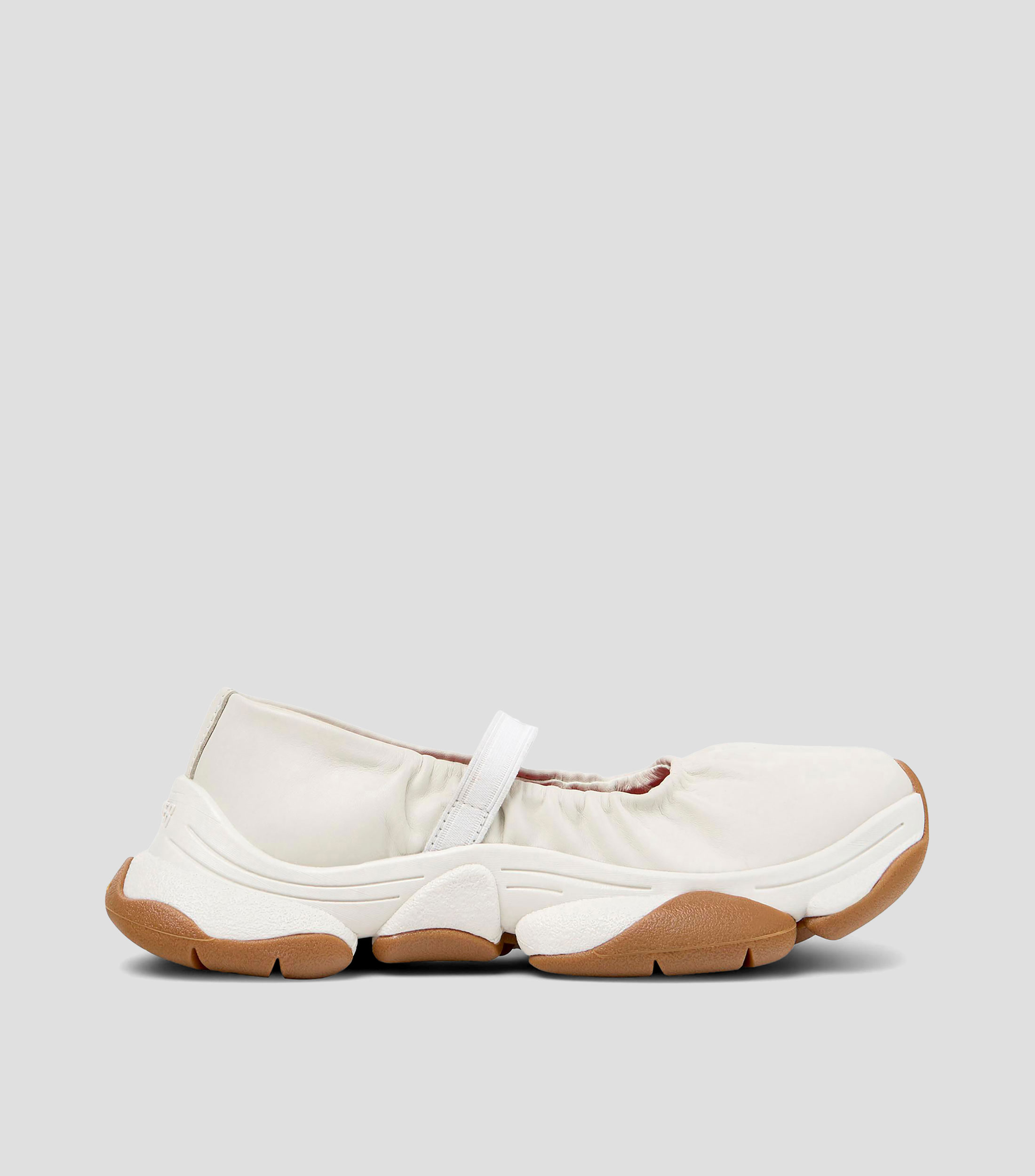 Flats Karst 2 en piel con cinta Mujer