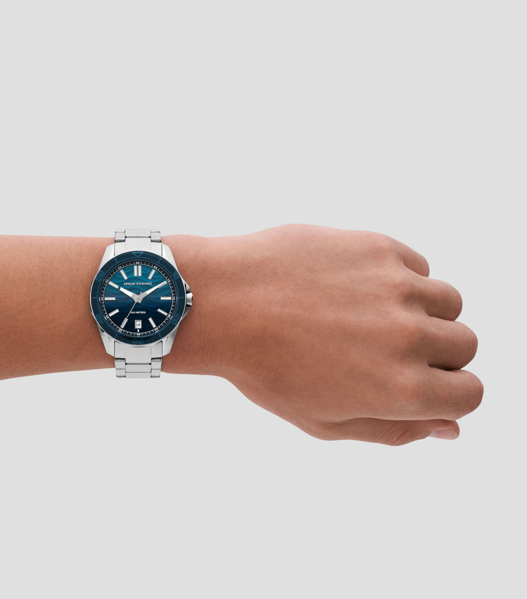 Reloj para hombre Spencer casual Plateado