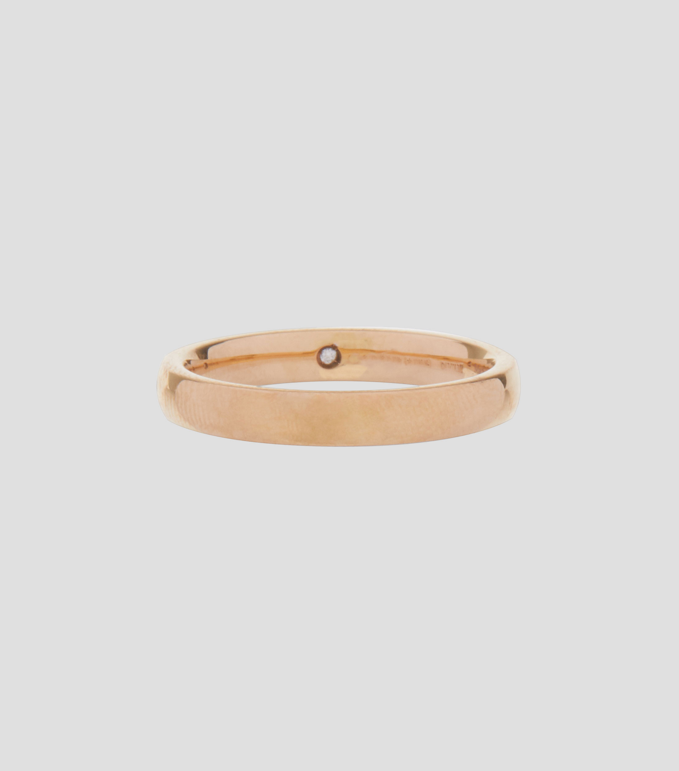 Anillo en oro rosa de 18 kilates con diamante Noi2 Mujer