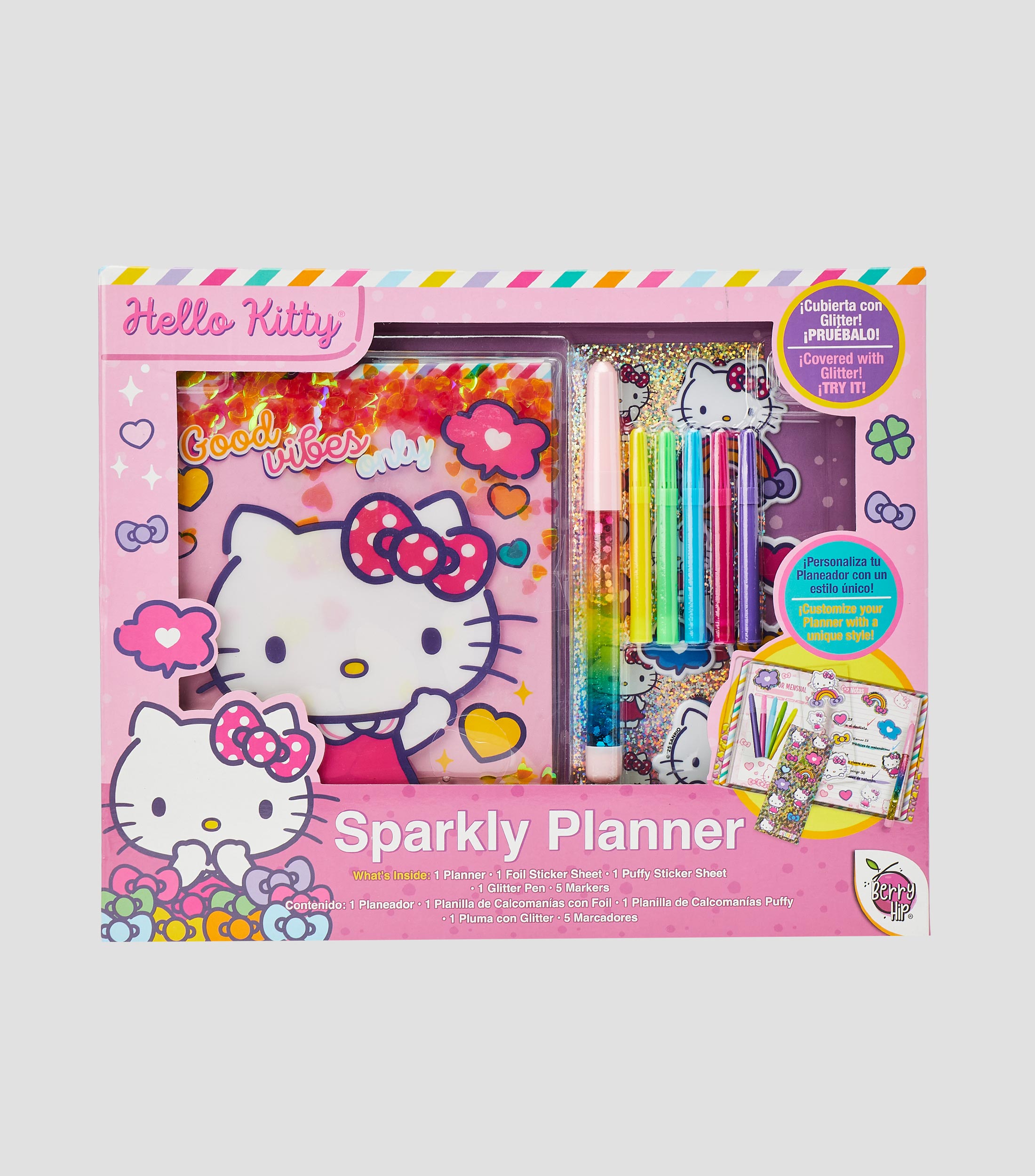 Set Sparkly Planner Hello Kitty