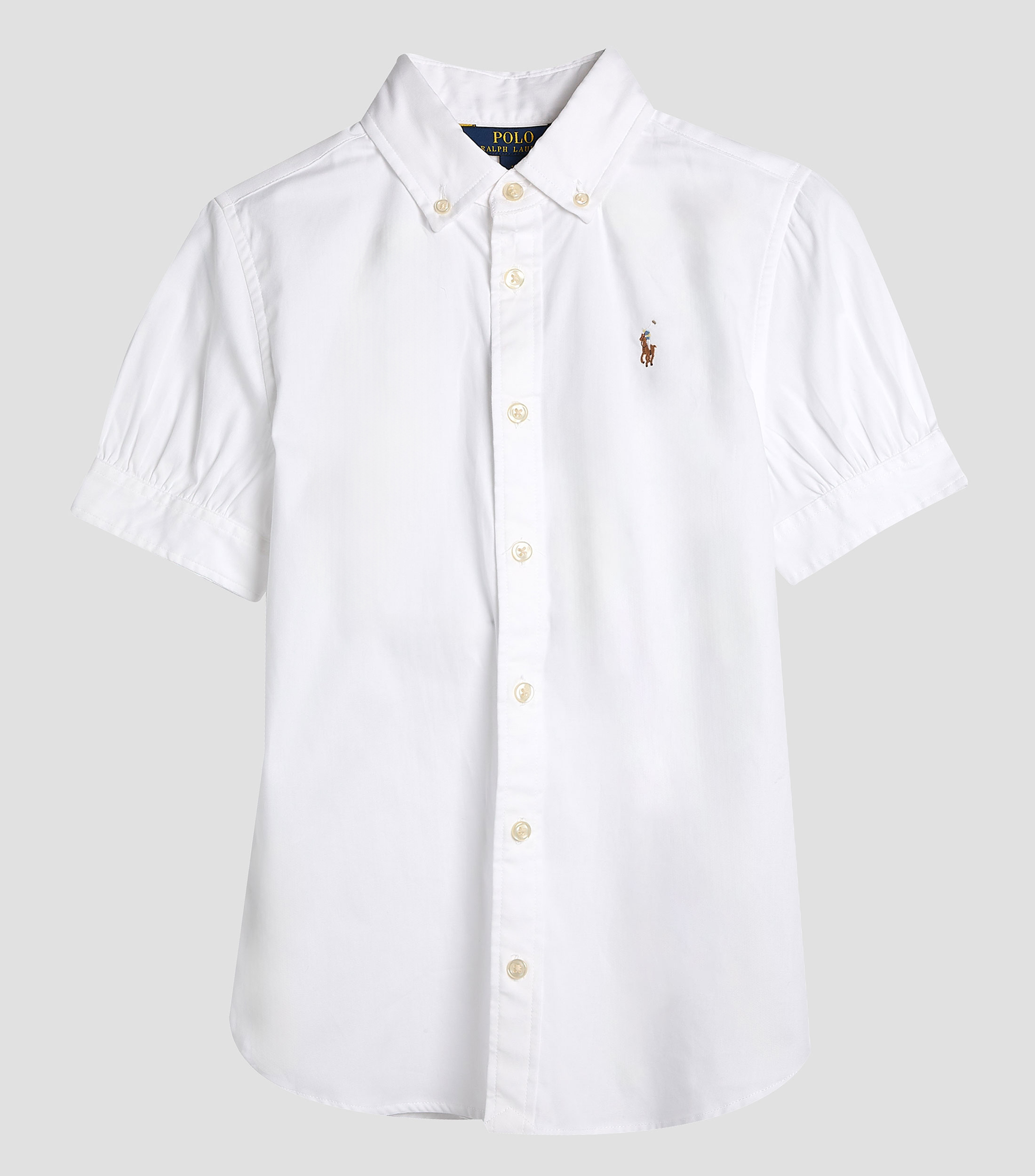 Camisa Oxford con Pony manga corta Niña