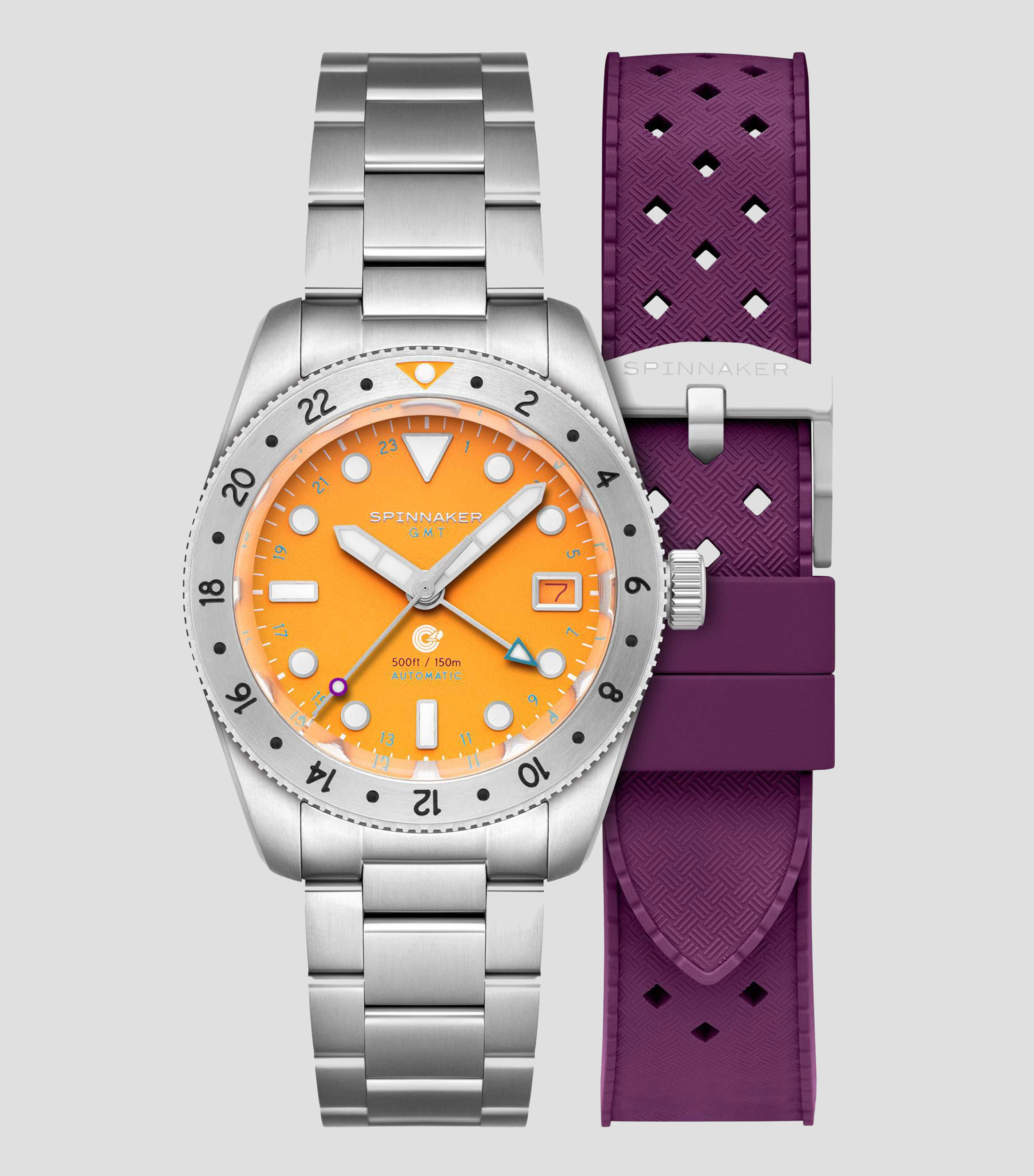 Reloj para hombre Croft 39 GMT Casual Plateado