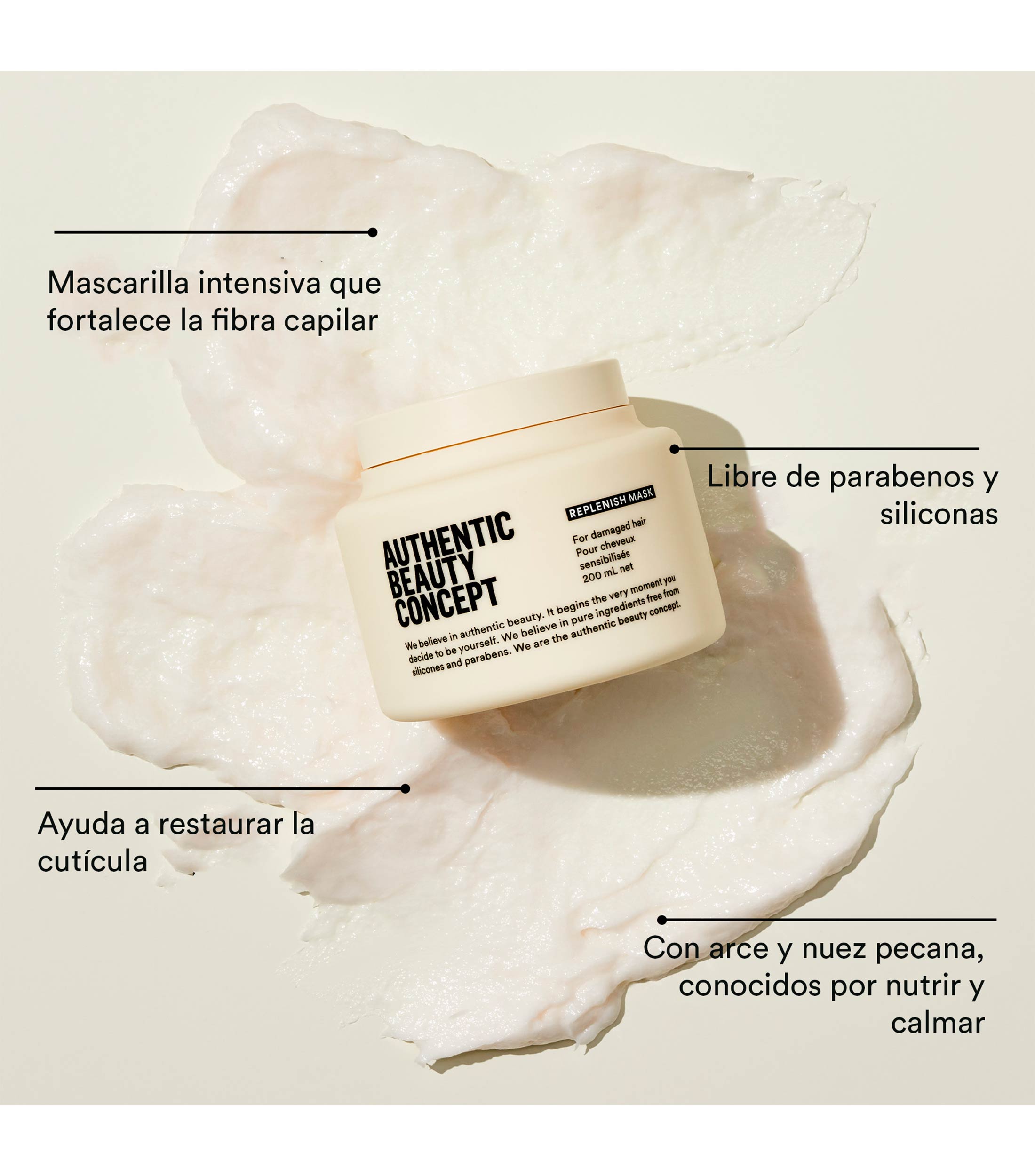 Mascarilla para cabello Replenish Mask, 200 ml