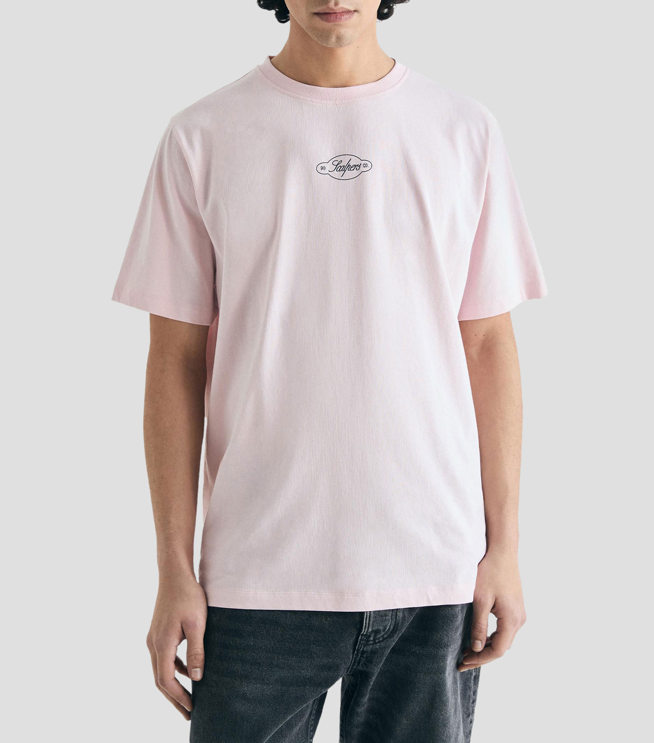 Playera cuello redondo manga corta estampada Hombre