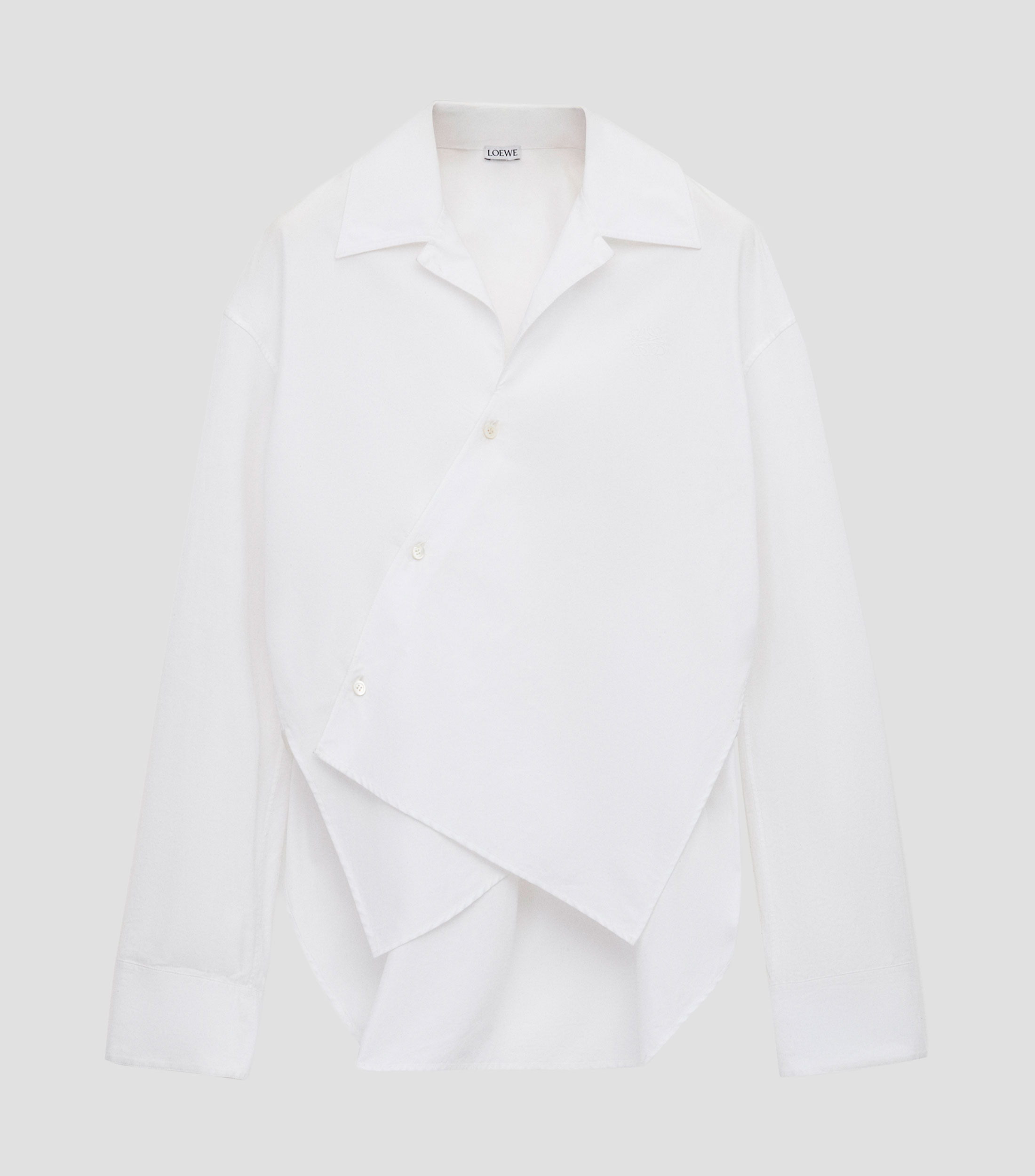 Camisa lisa con manga larga Mujer