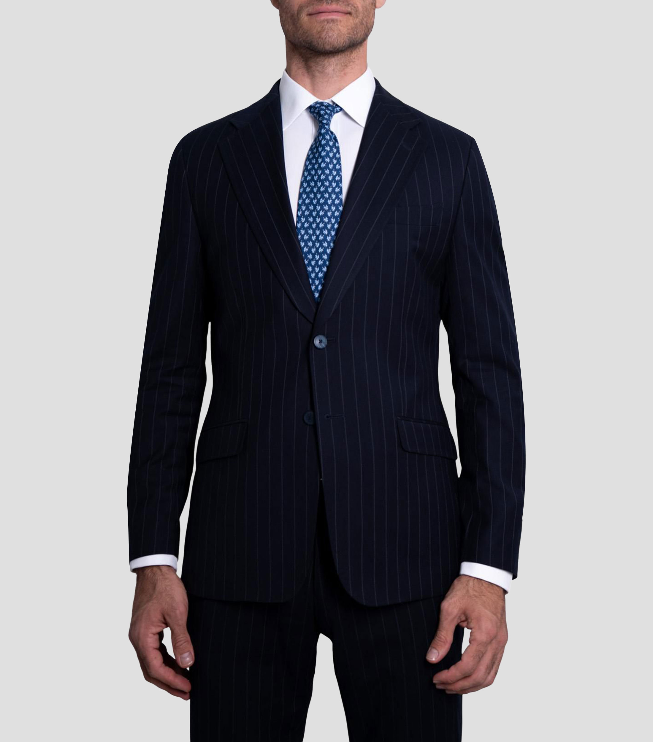 Corbata ancha de seda estampada