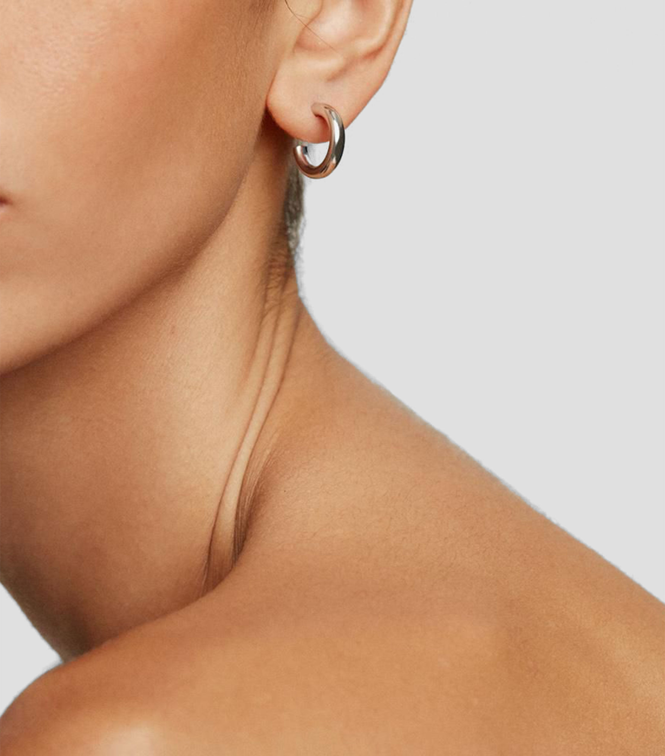 Pendientes en plata .925 Hoop Earrings Mujer