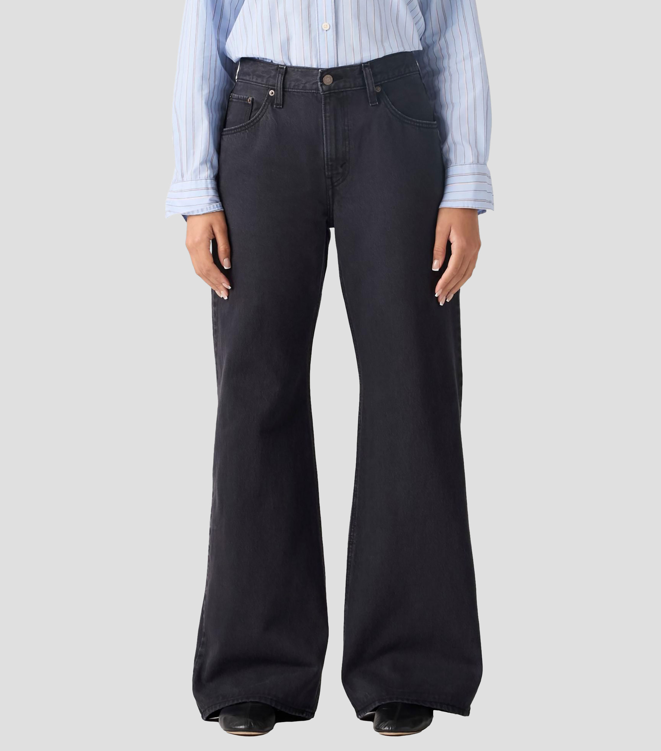 Jeans de corte amplio Mujer