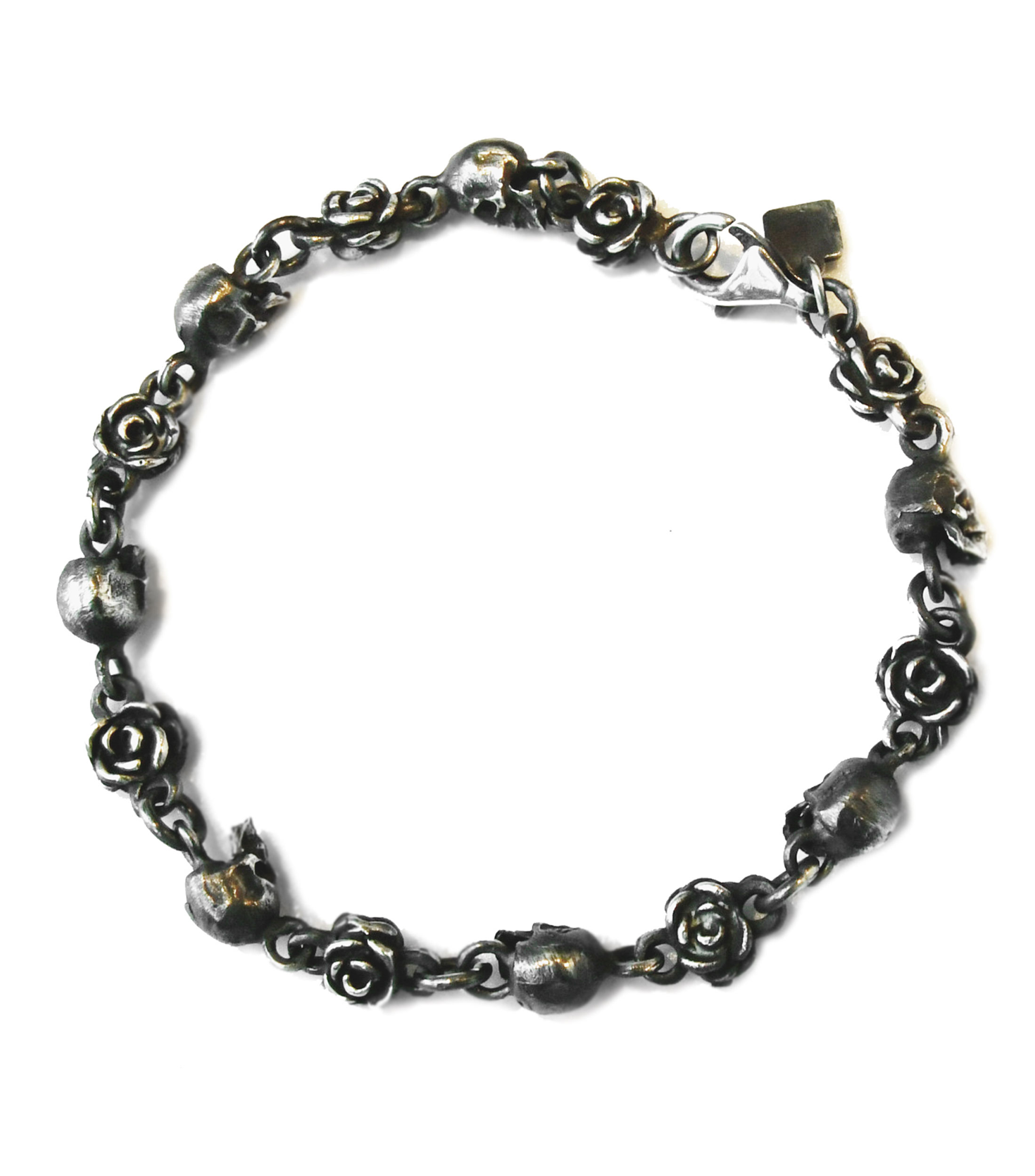 Brazalete con Craneos y Rosas Unisex