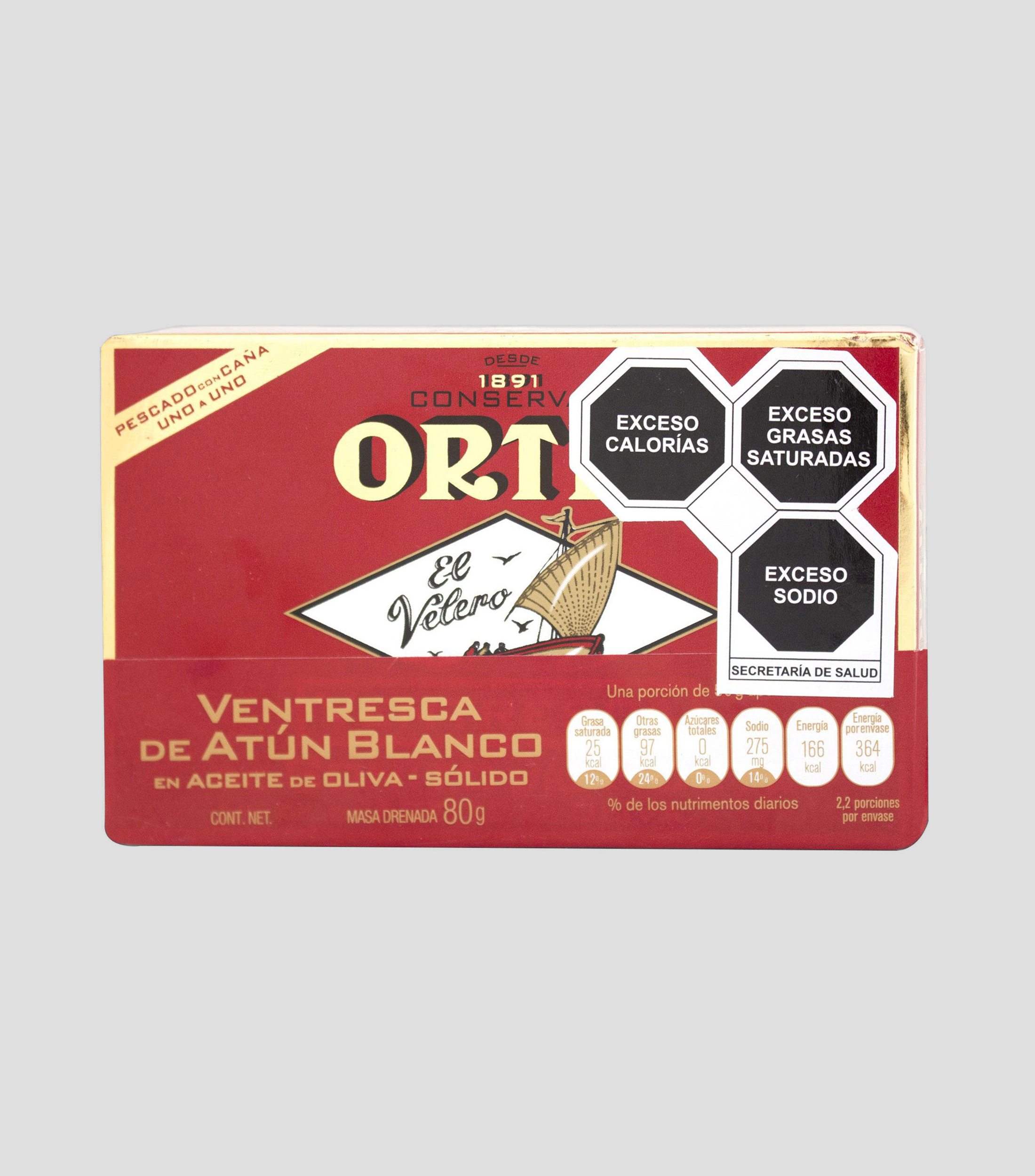 Ventresca de Atún Blanco en Aceite de Oliva, 110 gr