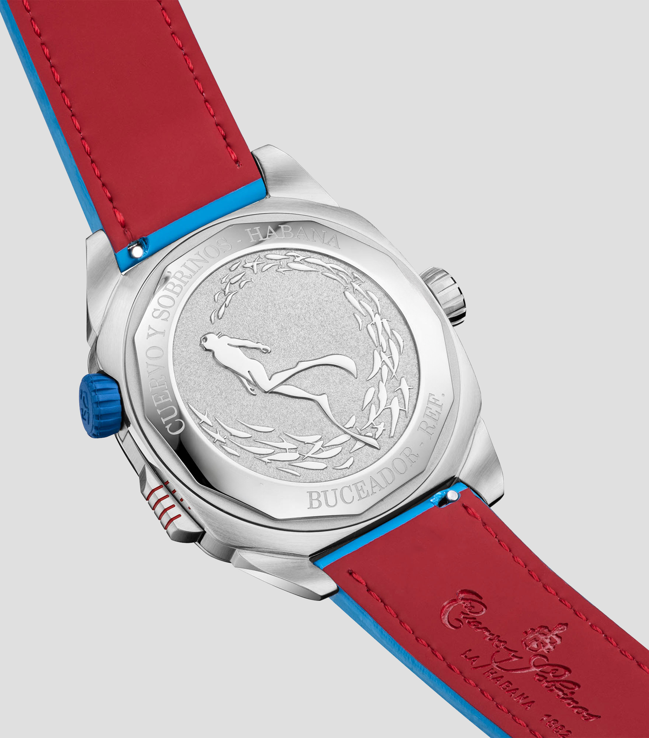 Reloj para Hombre Caribe deportivo plateado
