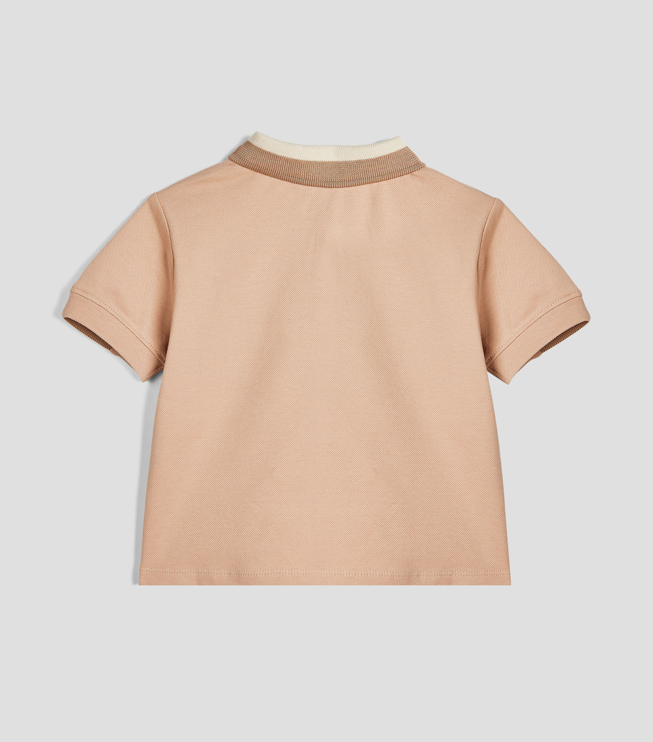 Playera tipo polo con manga corta lisa Bebé