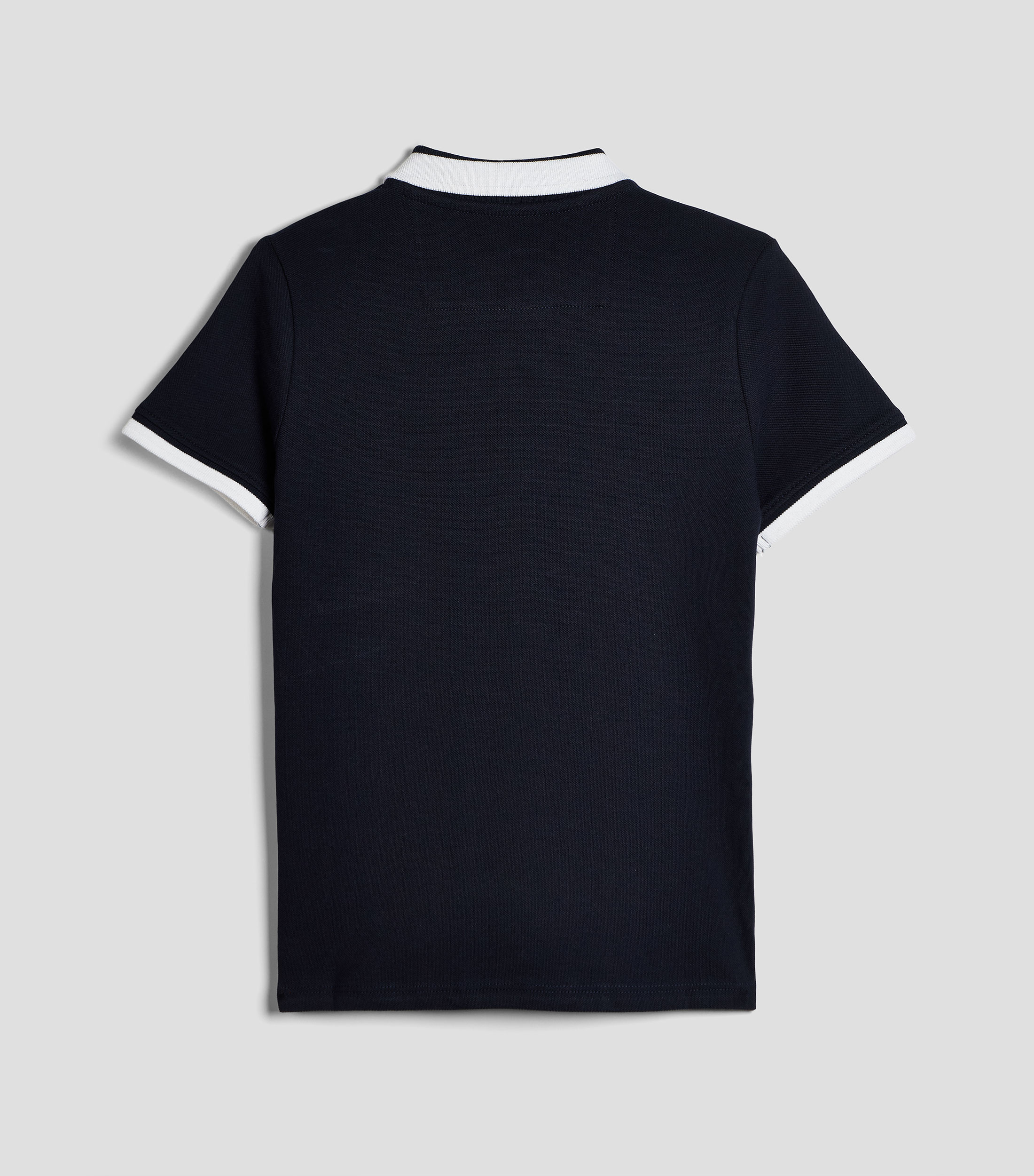 Playera tipo polo manga corta lisa Niño
