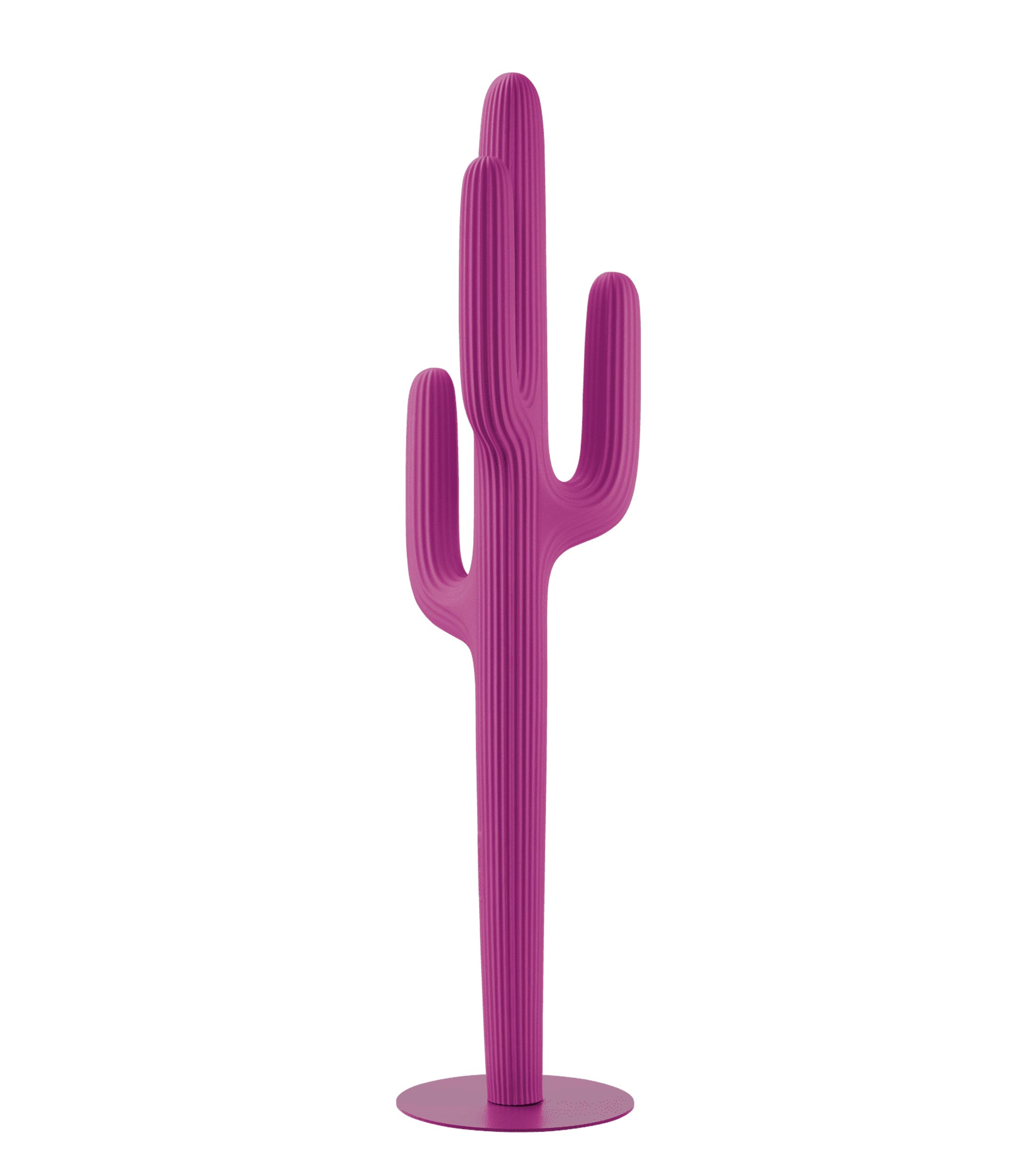 Perchero Saguaro fuxia en metal