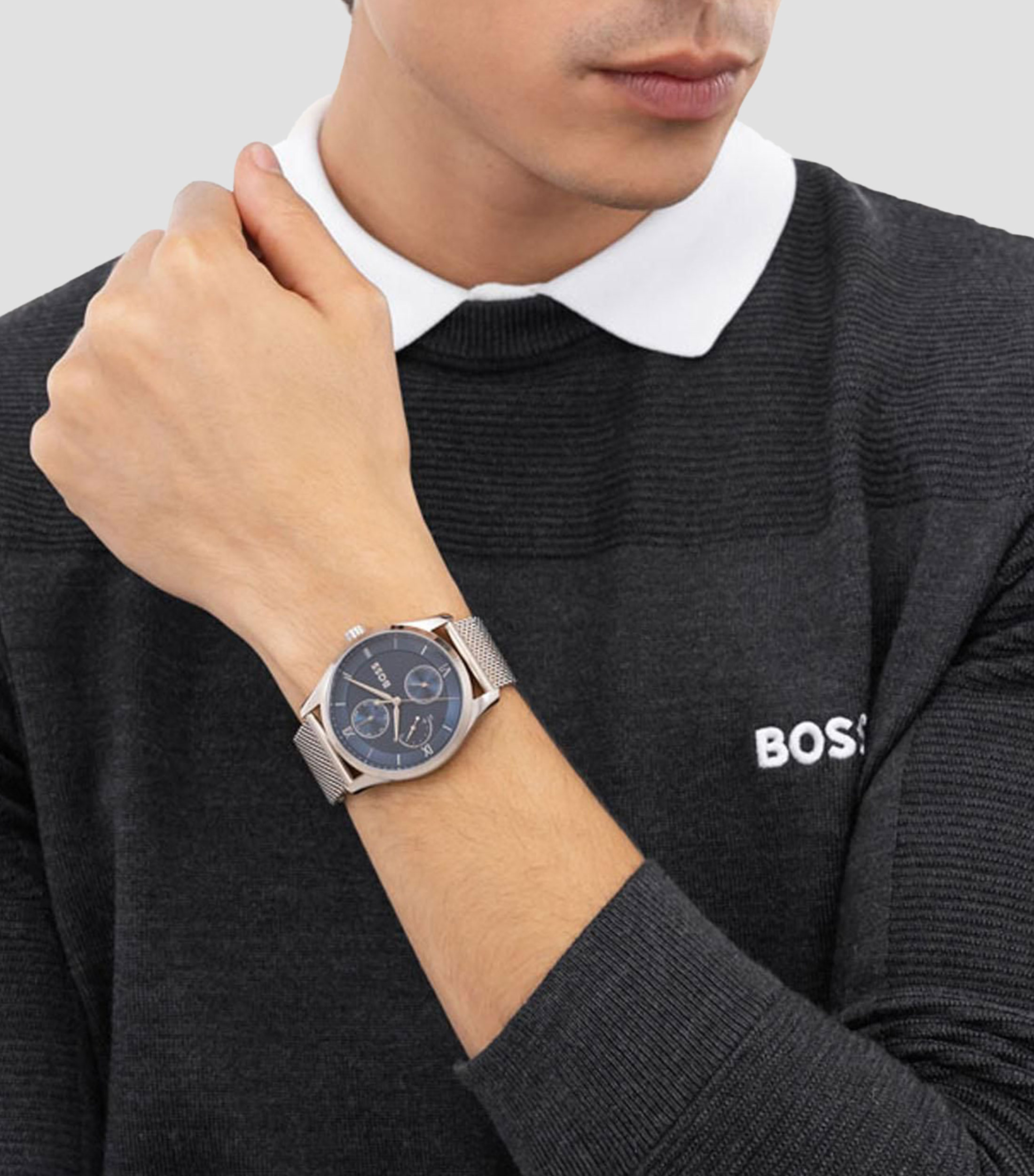 Reloj para Hombre Principle Master casual plateado, azul