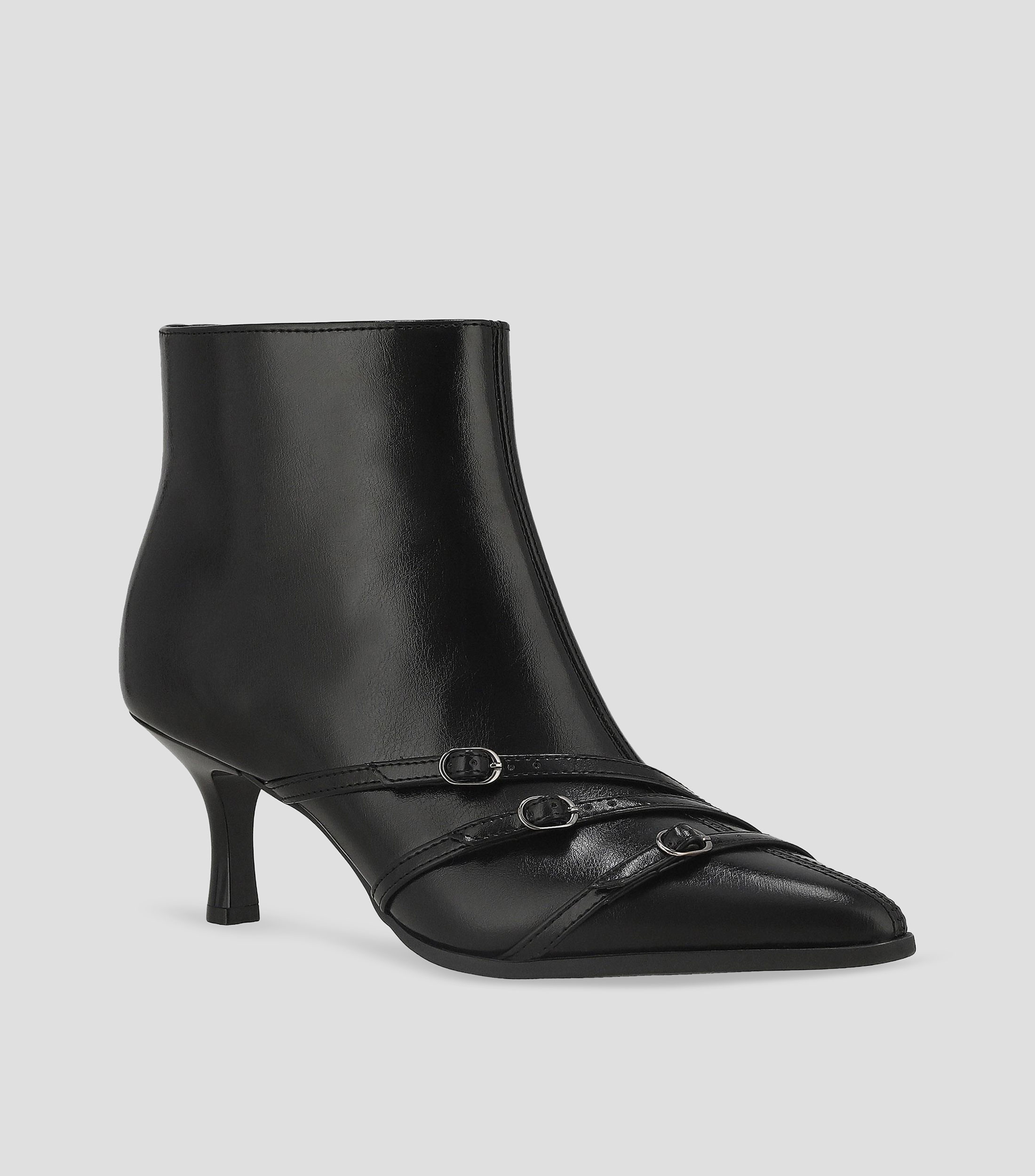 Botines casuales tacón mediano de aguja Mujer