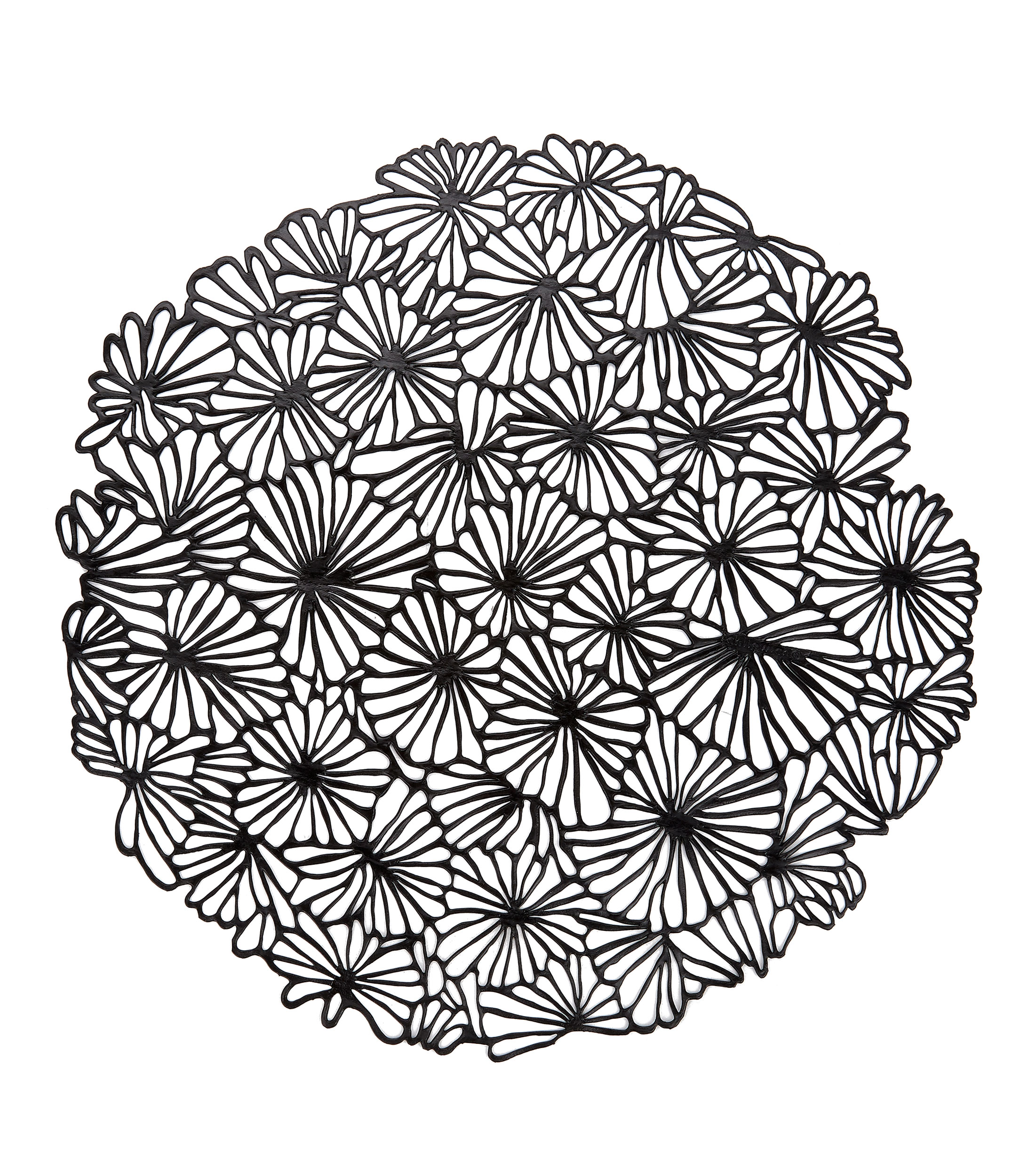 Mantel Individual Pressed Daisy circular