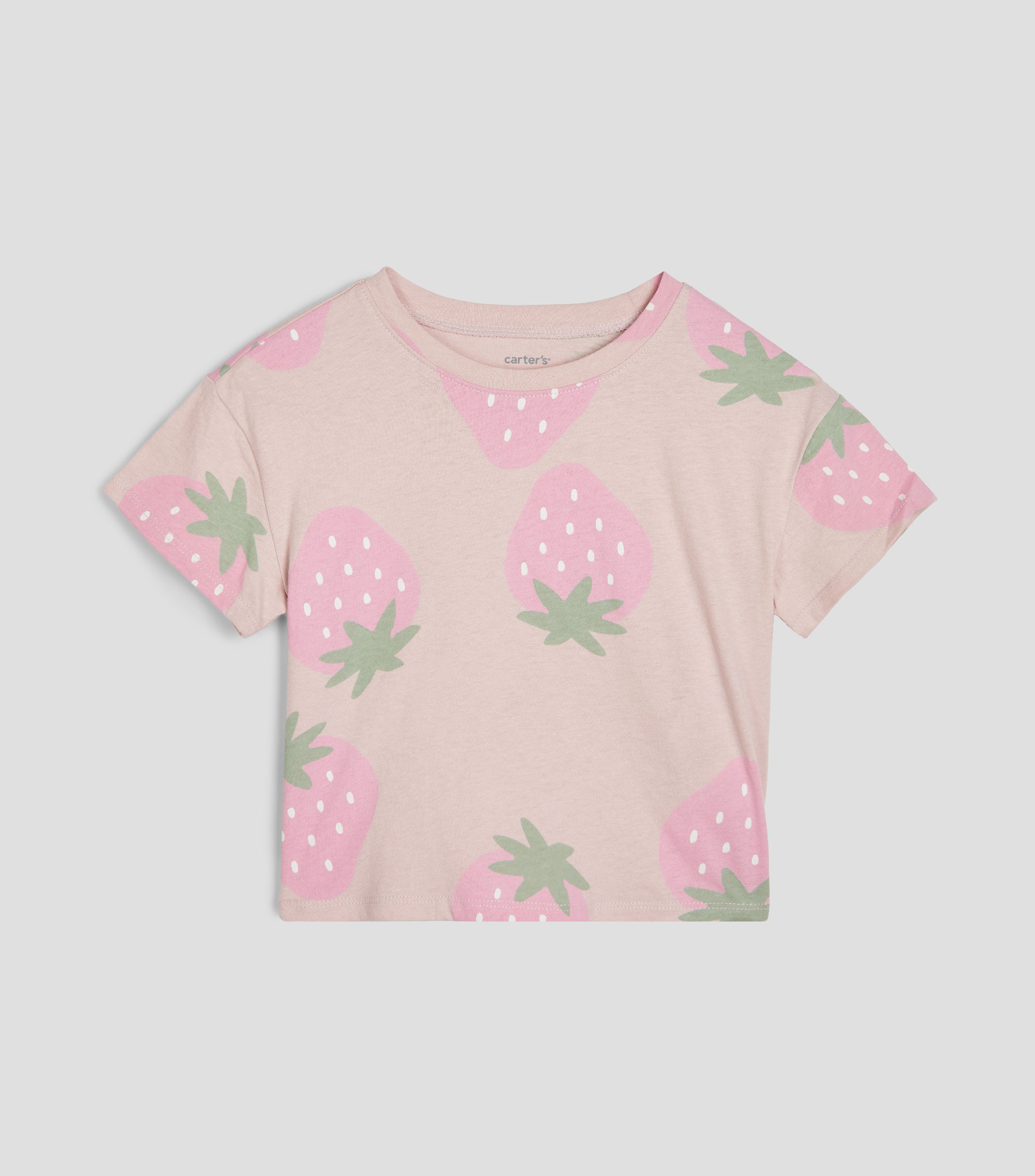 Playera cuello redondo manga corta estampada Bebé