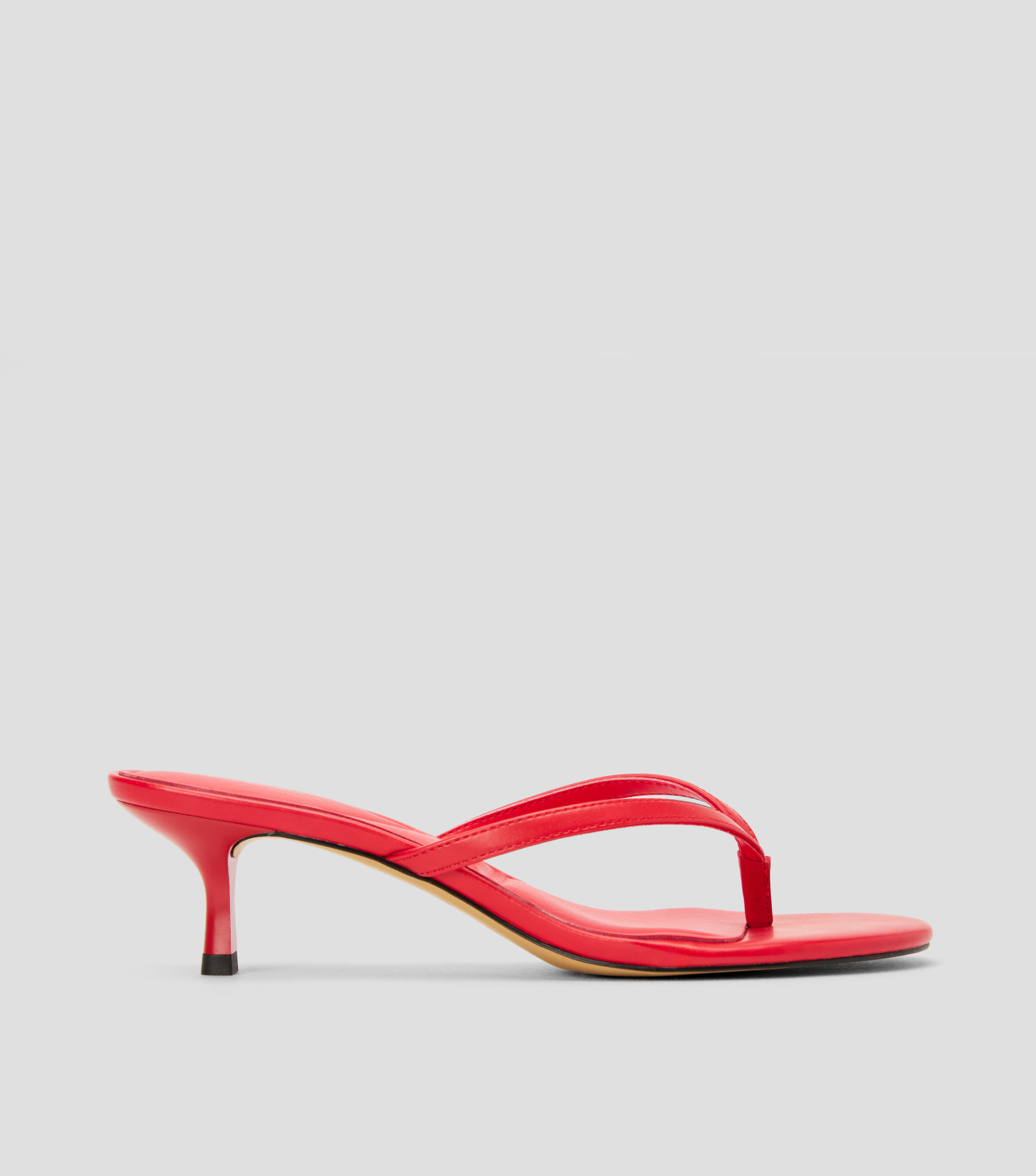 Sandalias con tacón medio y delgado Mujer