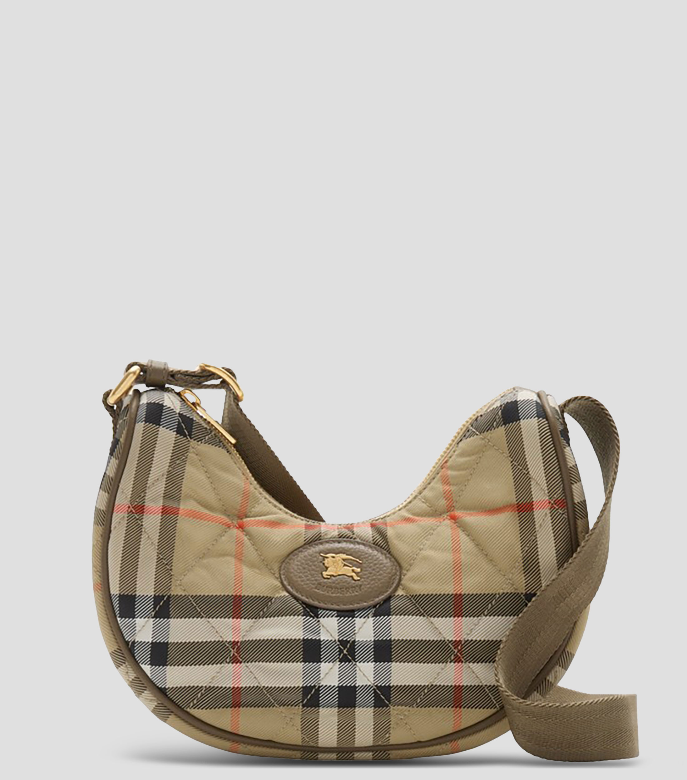 Bandolera Horseshoe con cuadros Mujer