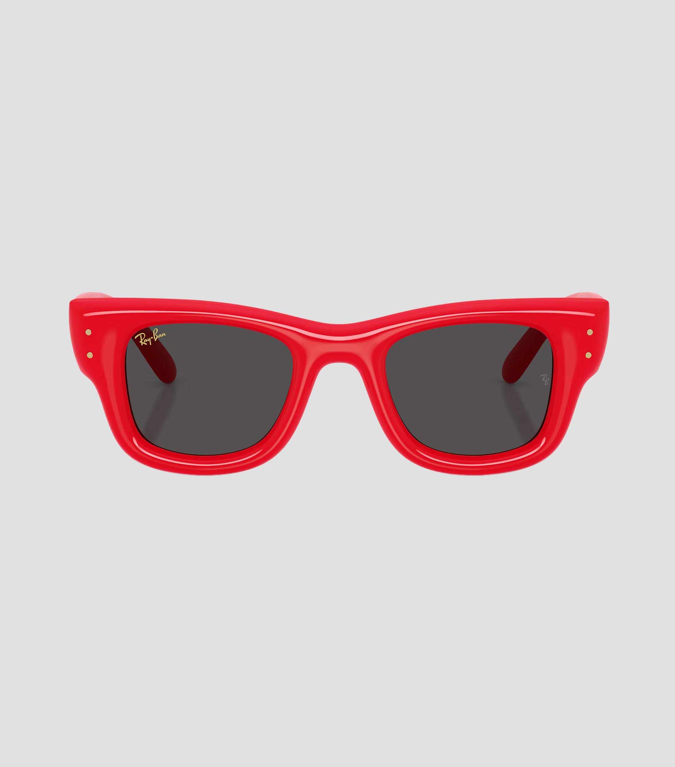 Lentes de sol cuadrados Wayfarer Puffer rojos Unisex