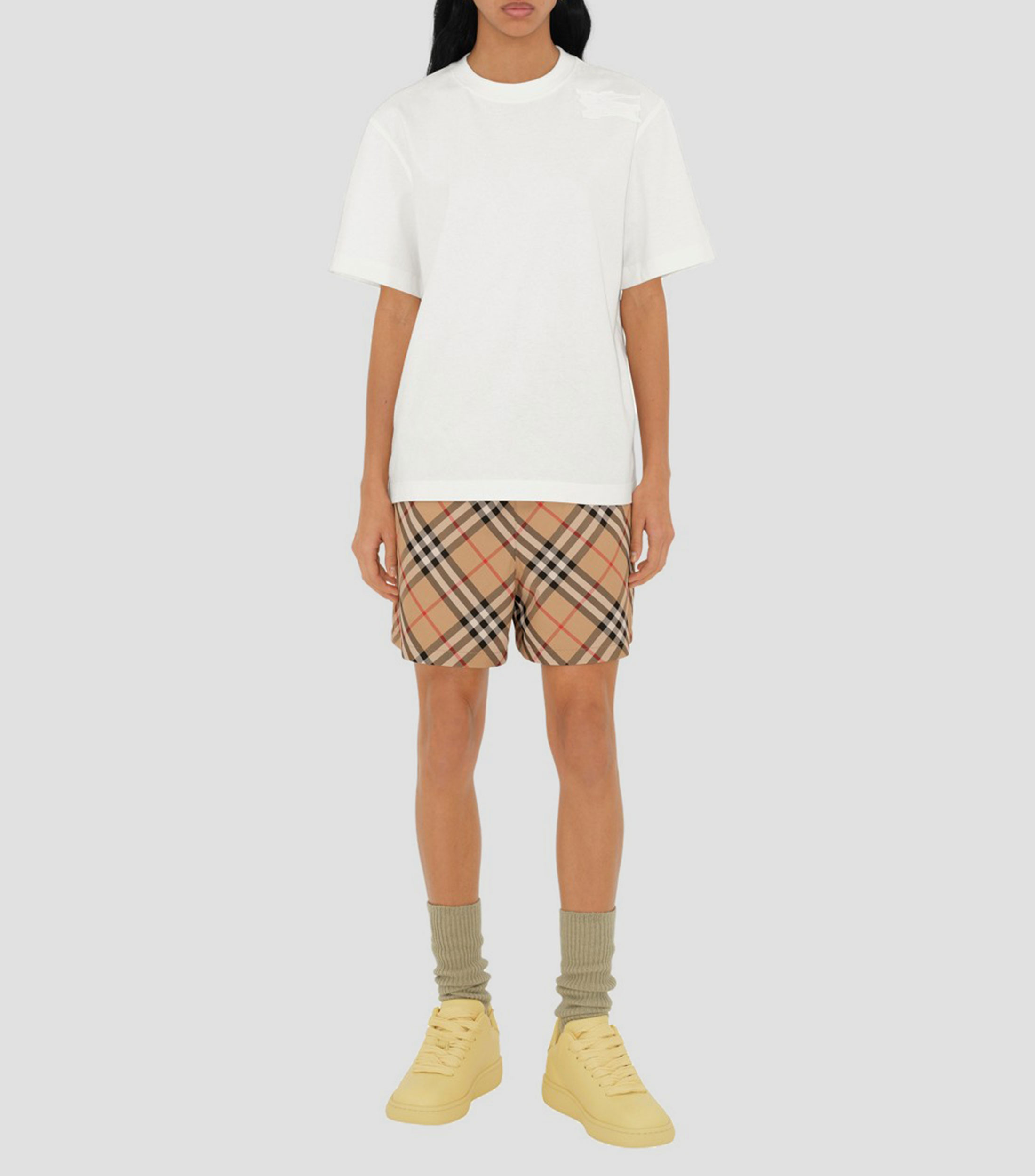 Short a cuadros Mujer