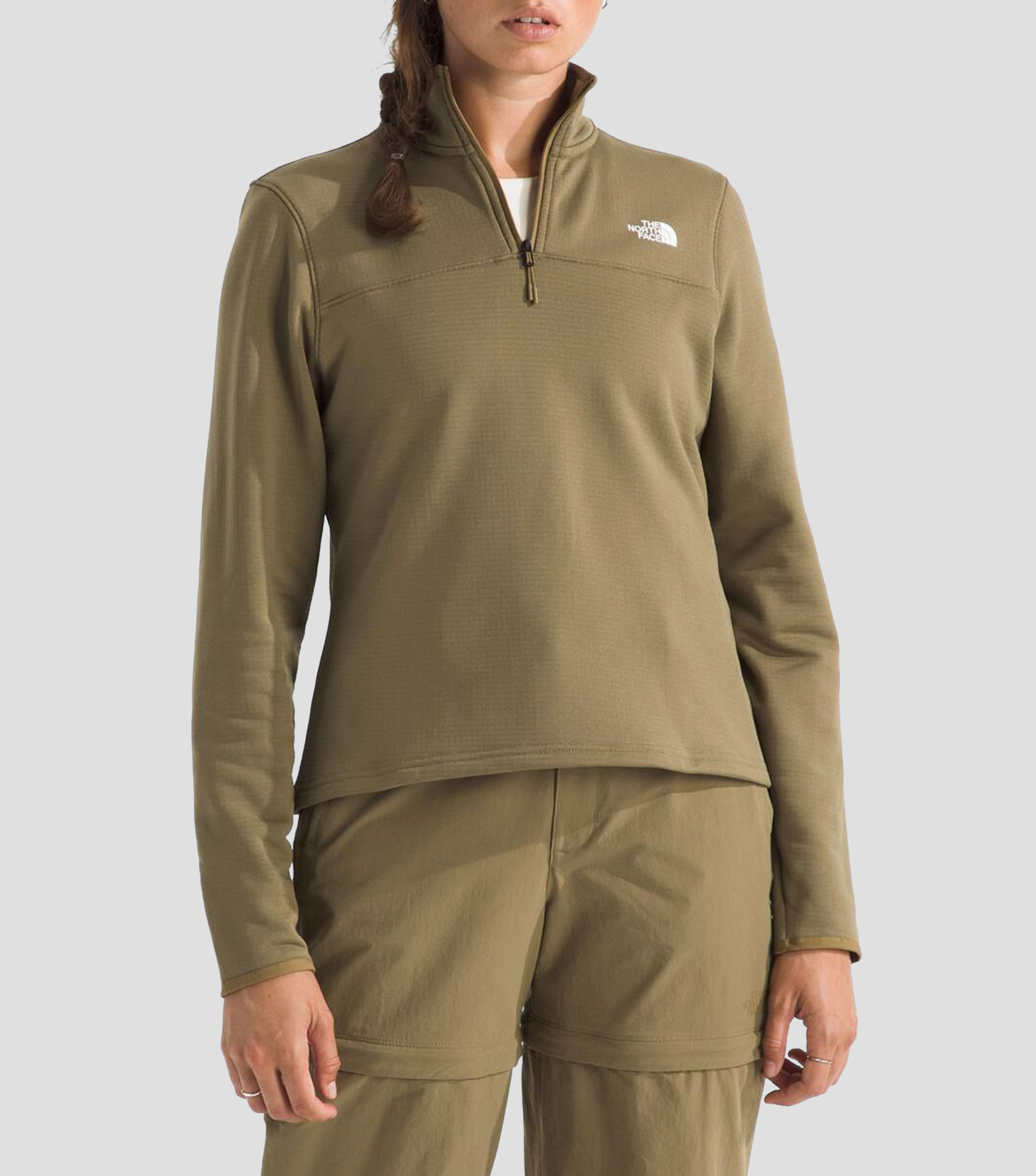 Chamarra para entrenamiento W Trail Grid Fleece Q Zip Mujer