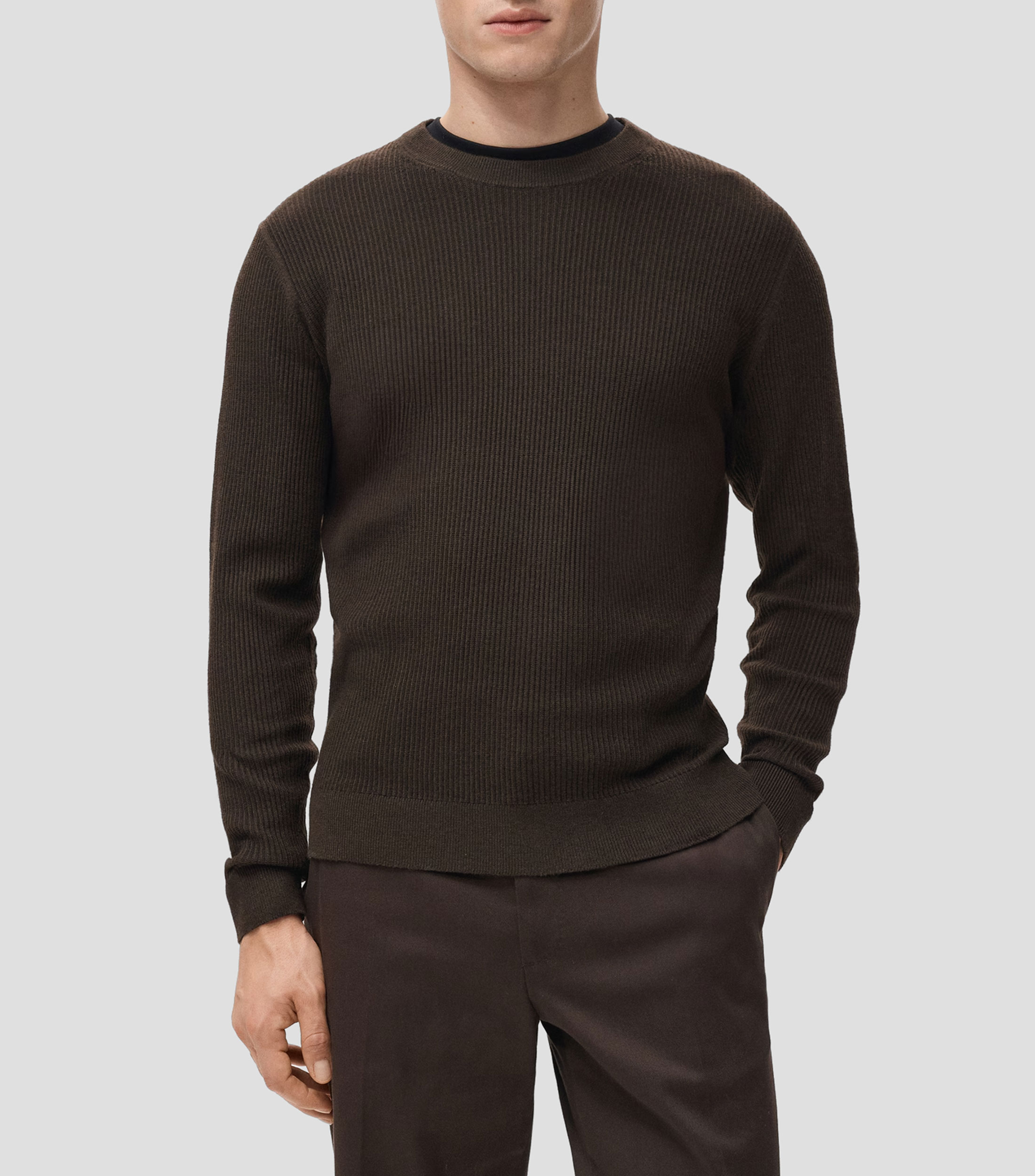 Suéter cuello redondo Hombre