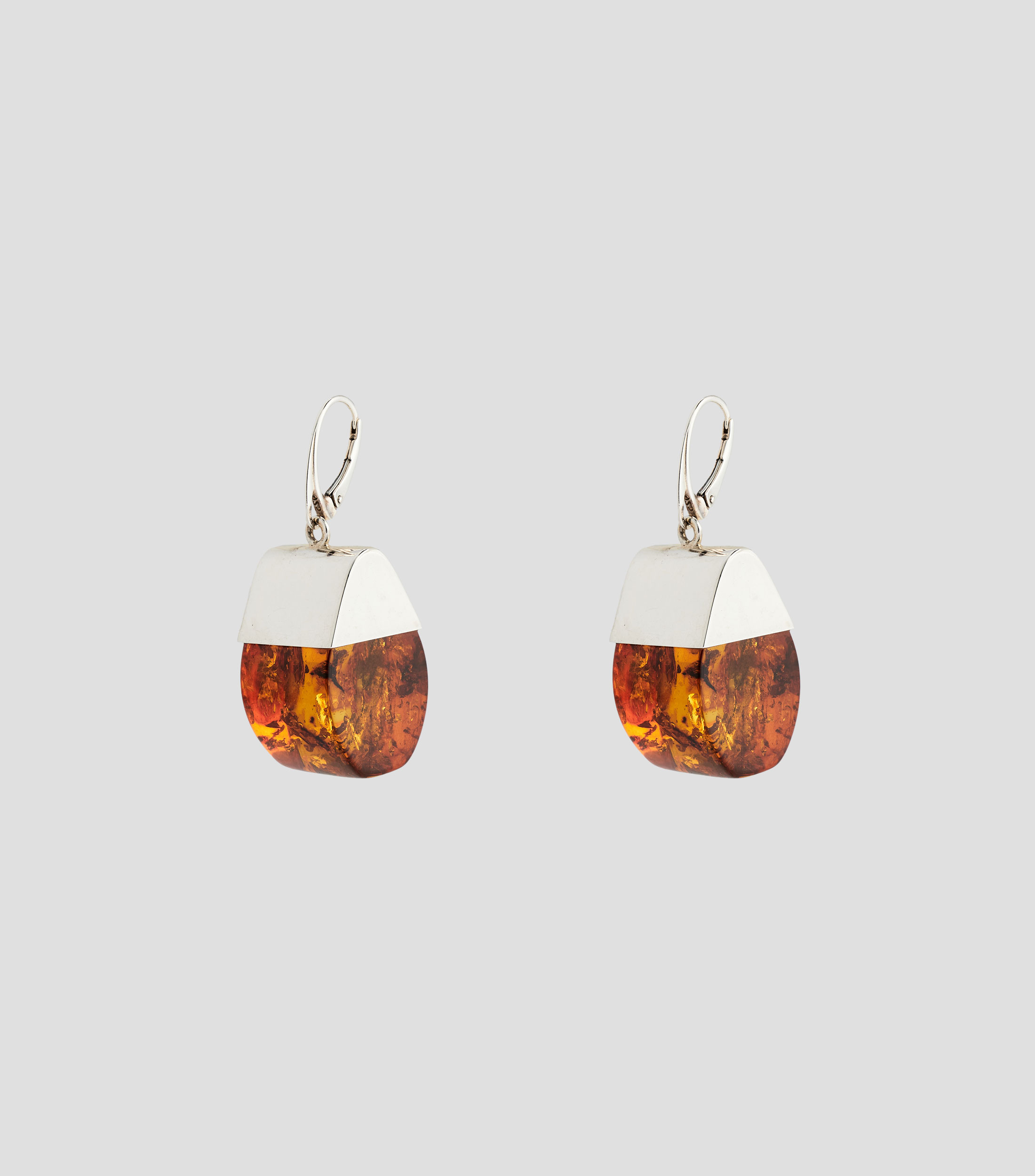 Aretes con ámbar báltico Mujer