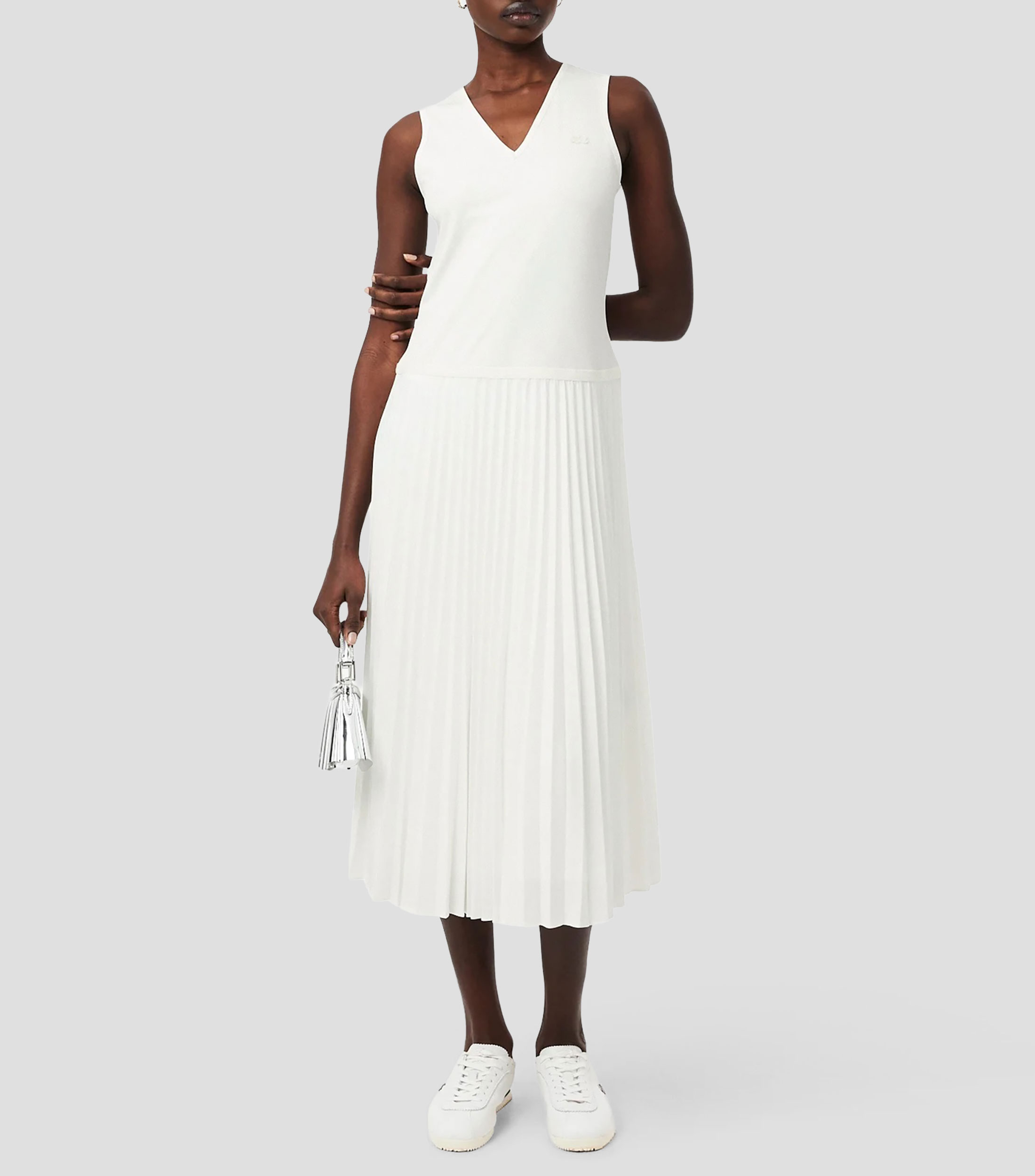 Vestido largo de corte A liso Mujer