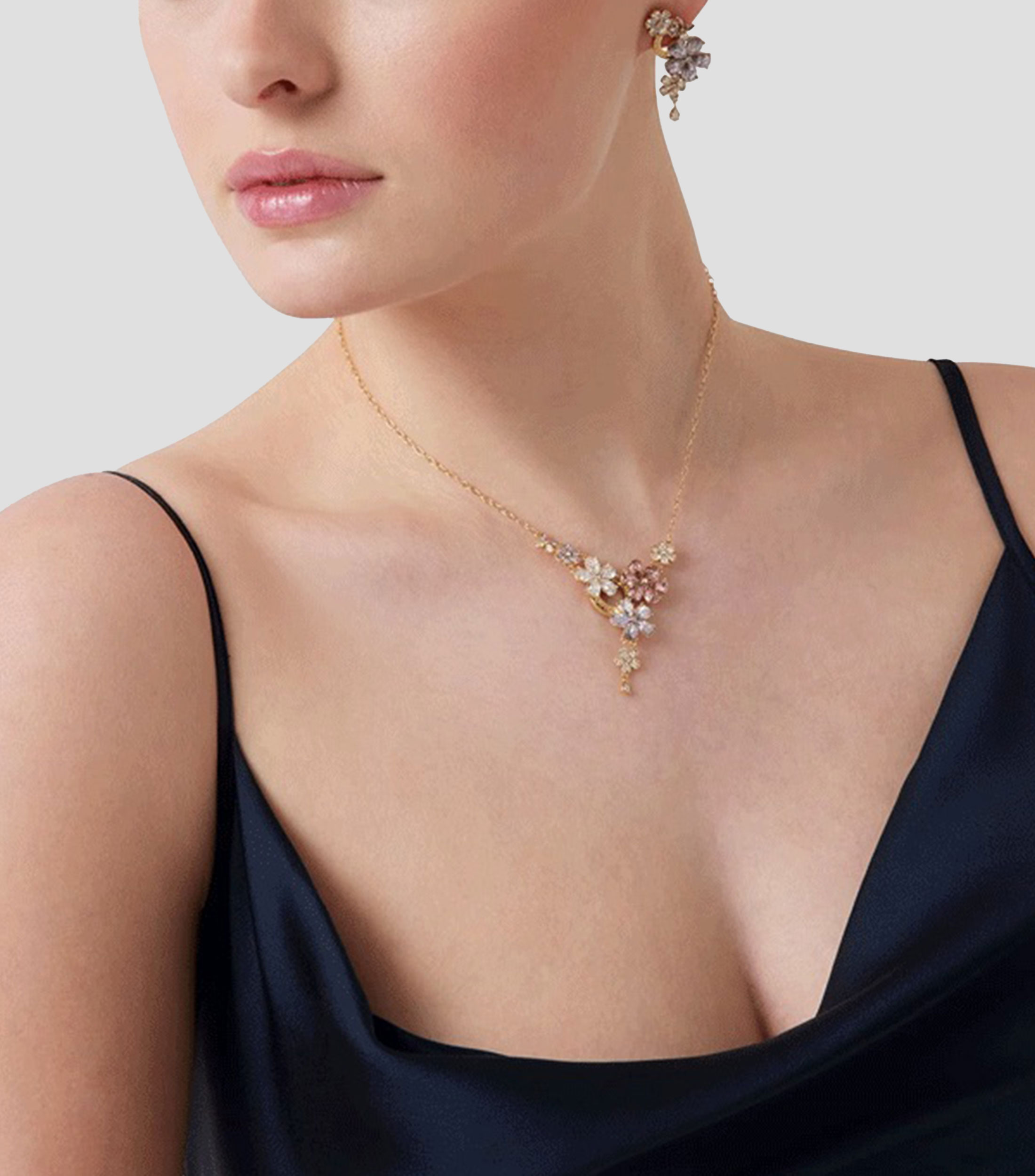 Collar Lily con circonias Mujer