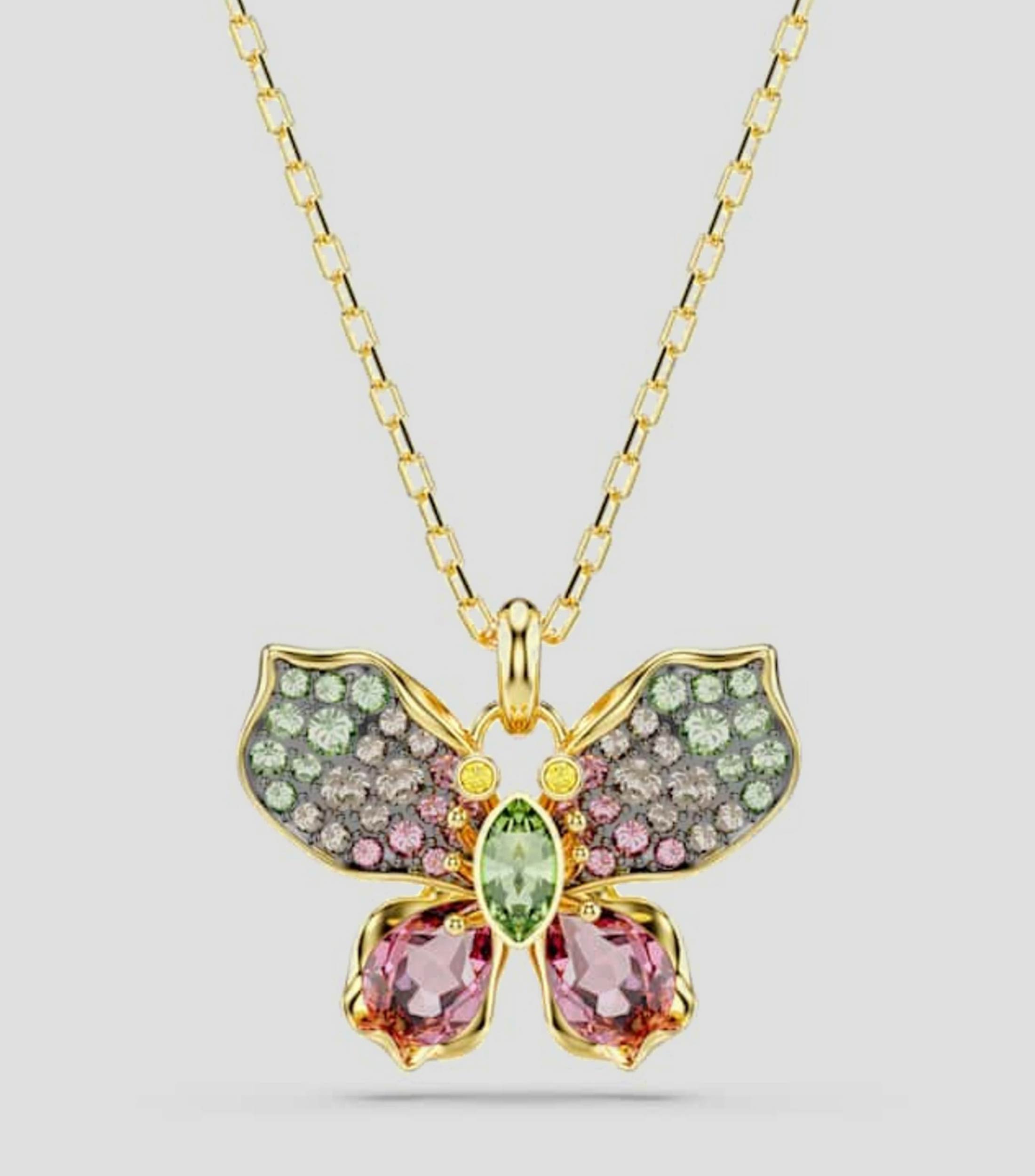Collar con colgante de mariposa Idyllia con cristales Mujer